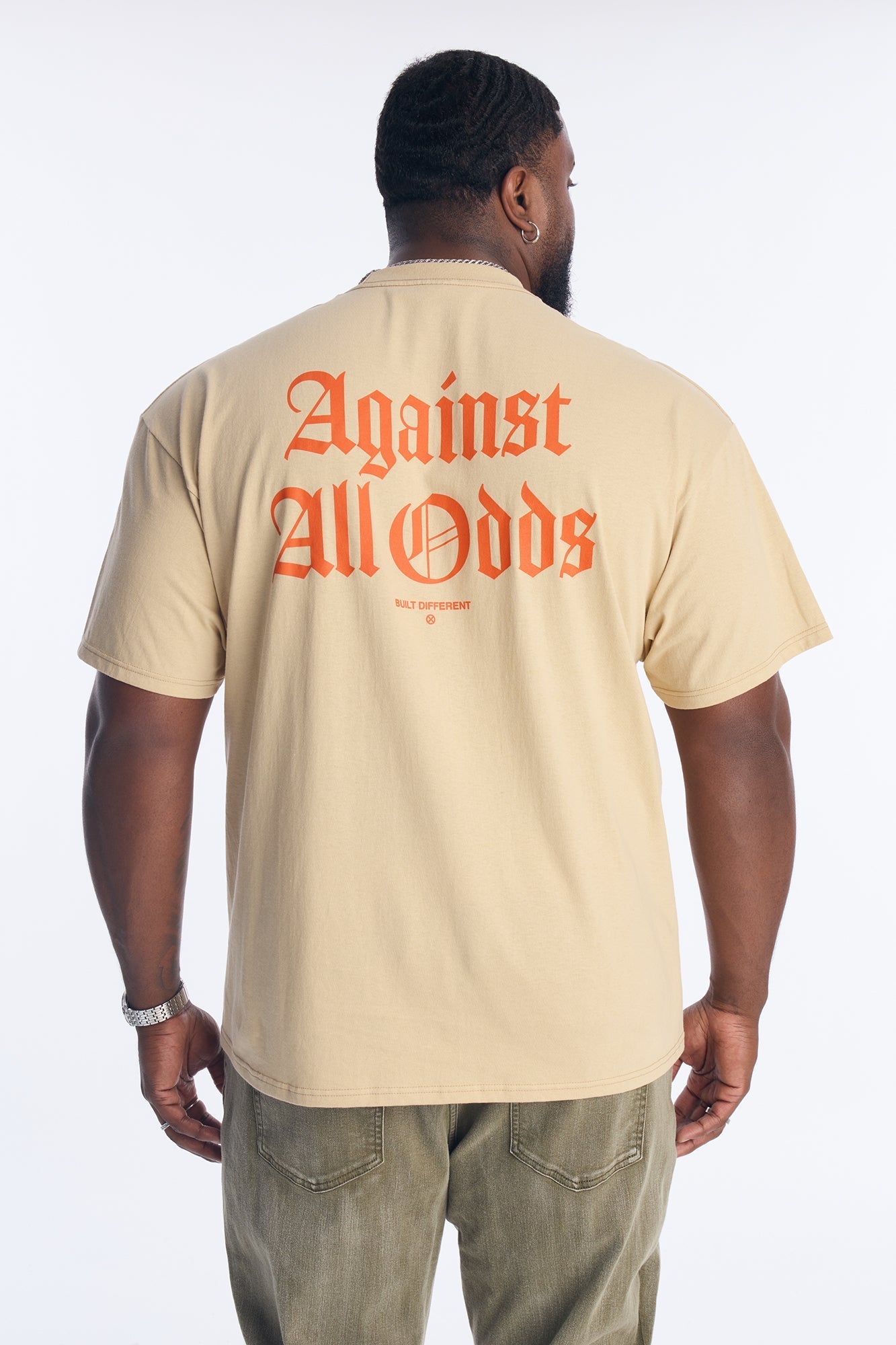 Built Against All Odds Short Sleeve Tee - Tan