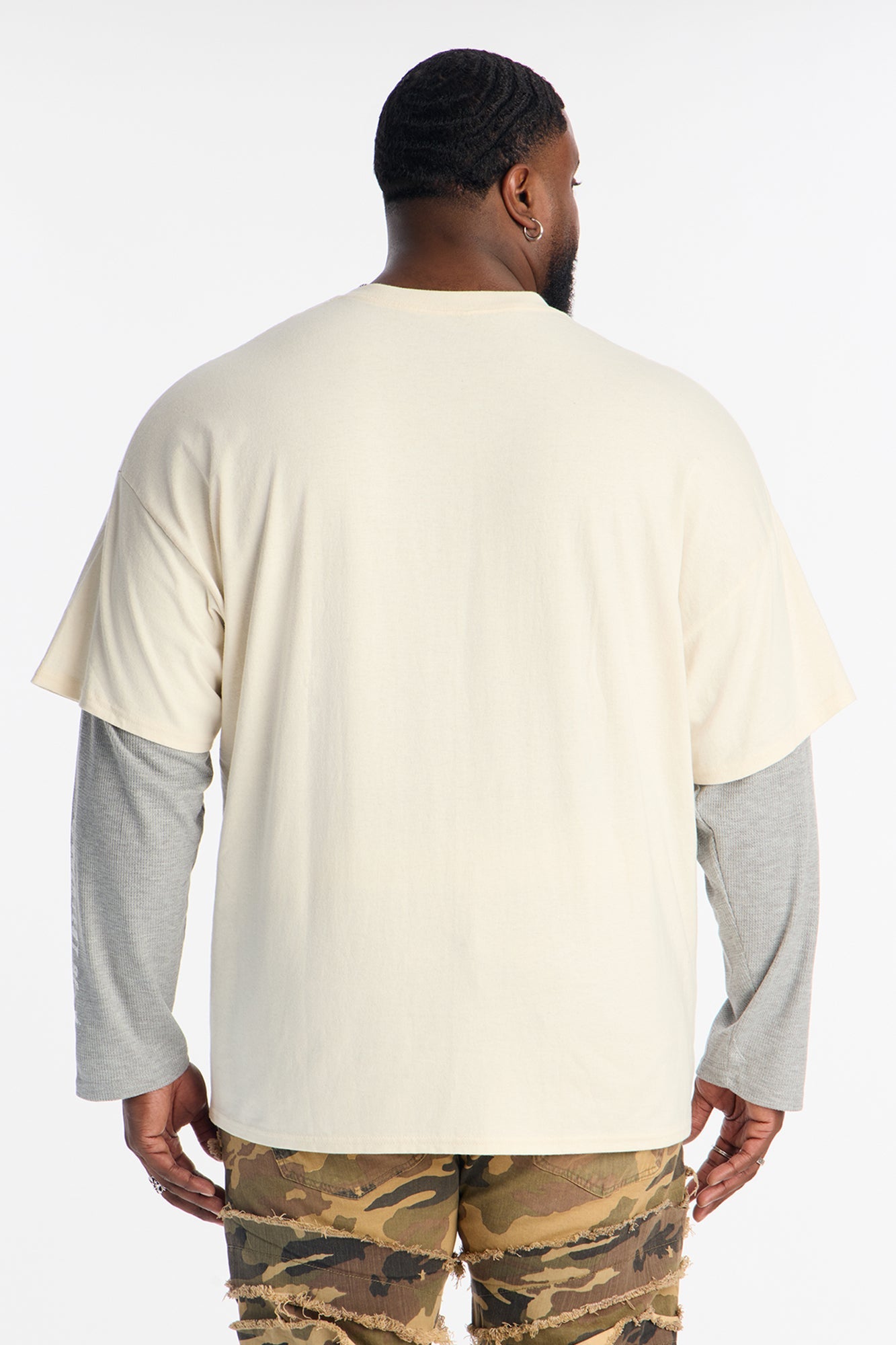 GOAT Thermal Twofer Tee - Natural/combo