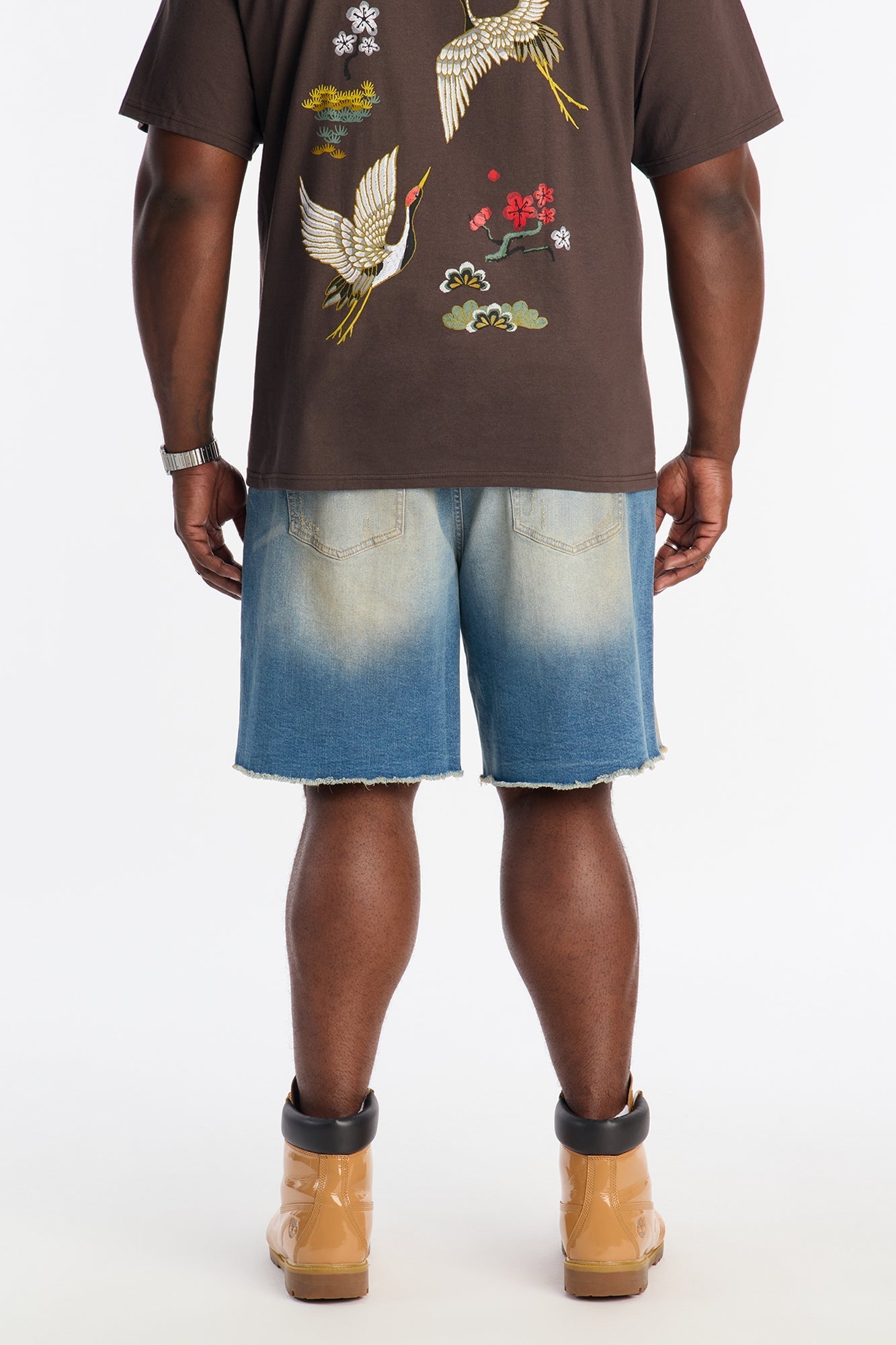 Lounge Relaxed Denim Shorts - Vintage Wash