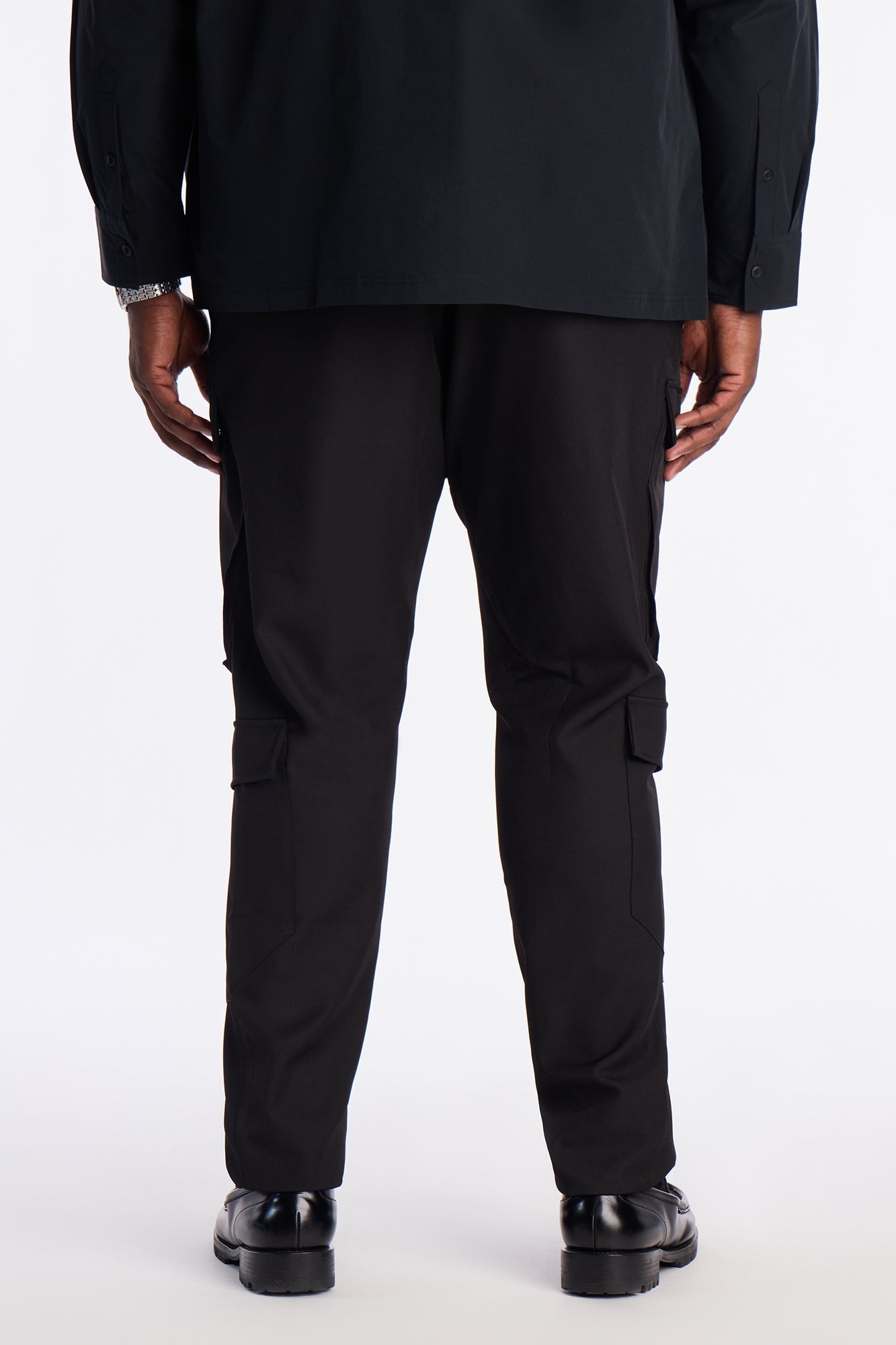 Skinny Stacked Sentinel Multi Pocket Pant - Black