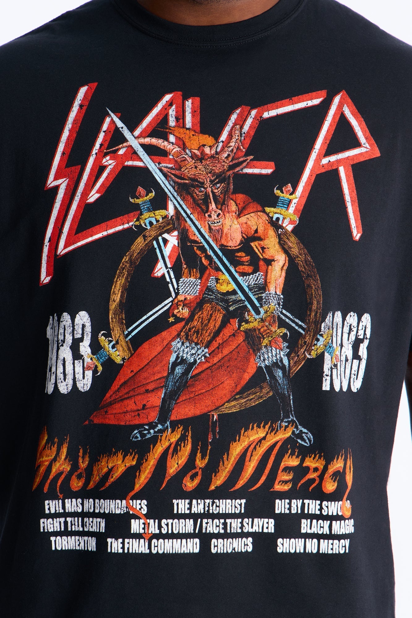 Slayer 1983 Tour Short Sleeve Tee - Black
