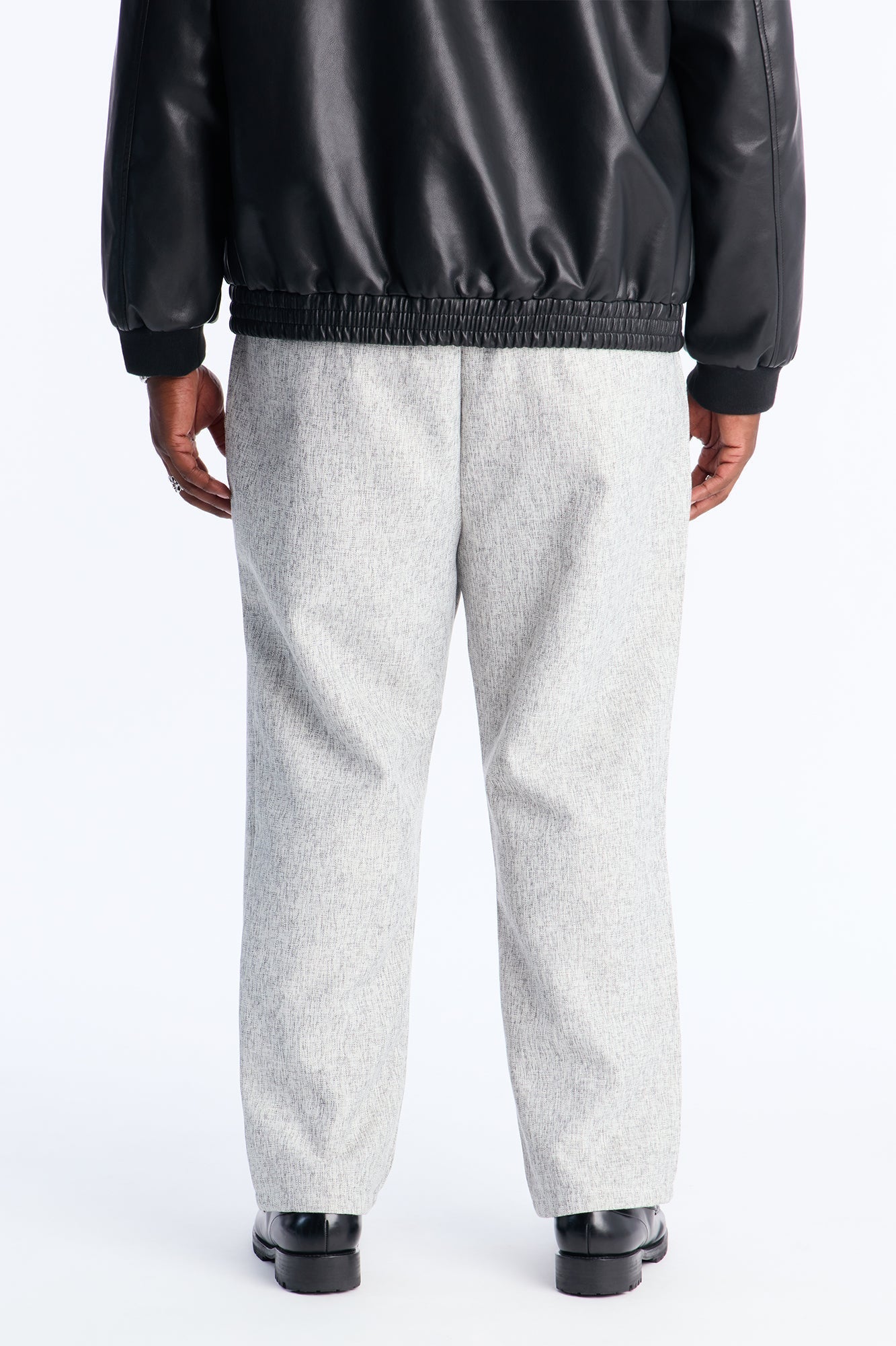 Straight Bleeker Pleated Trouser - Cream