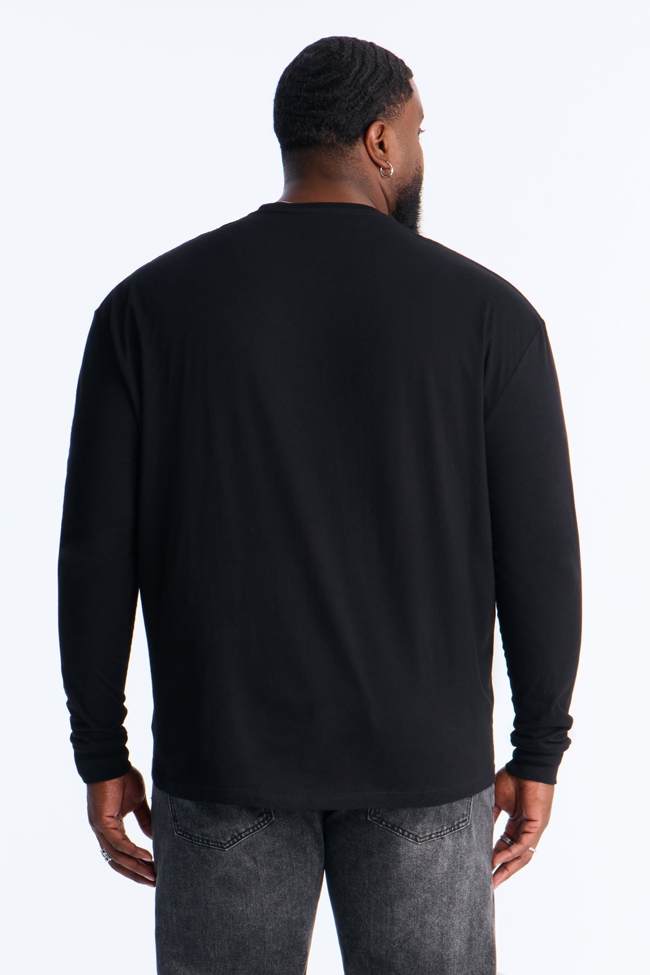 Saint Crosses Long Sleeve Tee - Black
