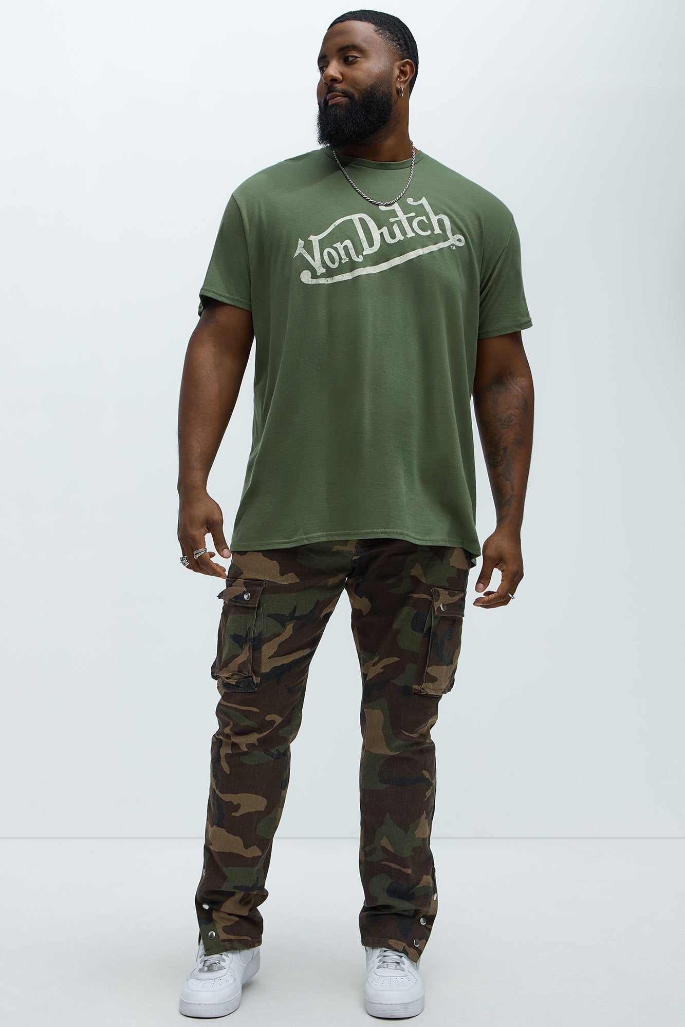 Von Dutch Vintage Short Sleeve Tee - Olive