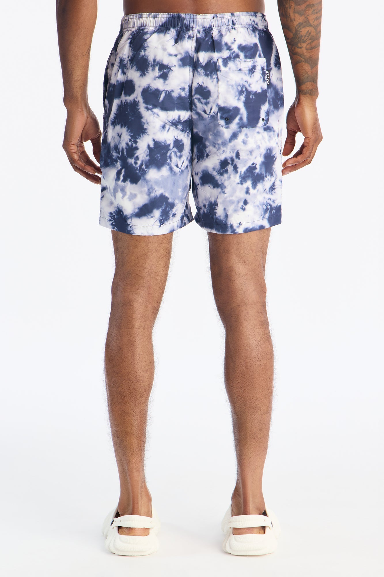Drip Smiley Swim Trunk 7″ - Navy