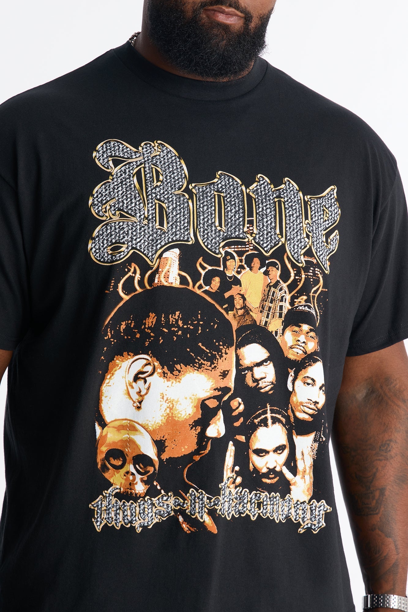 Bone Thugs N Harmony Throwback Short Sleeve Shirt - Black