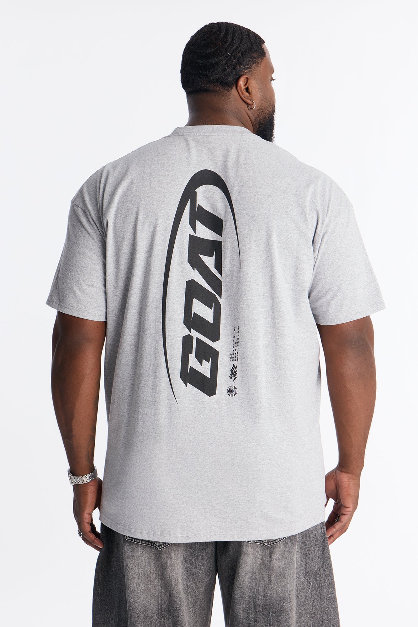 GOAT Forever Worldwide Short Sleeve Tee - Heather Grey