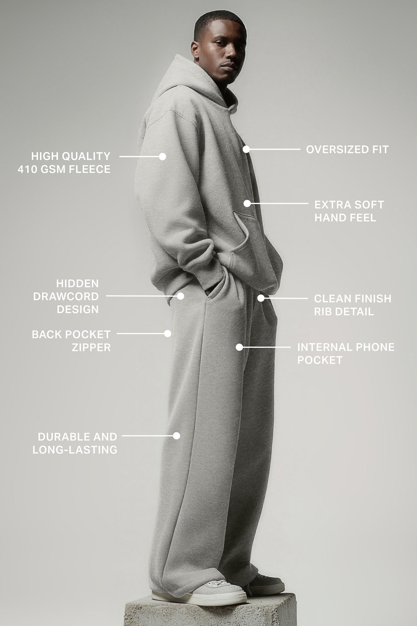 410 Relaxed Jogger - Moss Grey