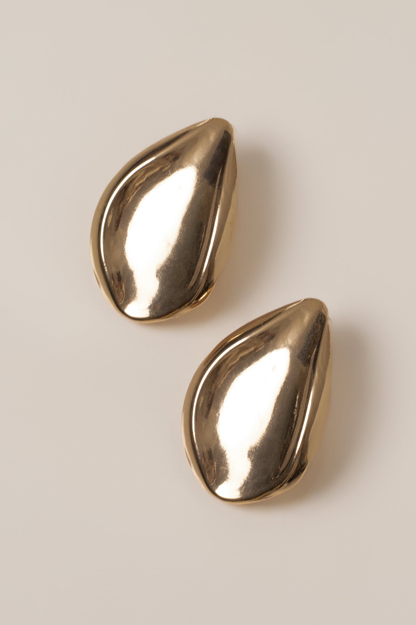 Gold Rush Hour Oval Earrings JLUXLABEL