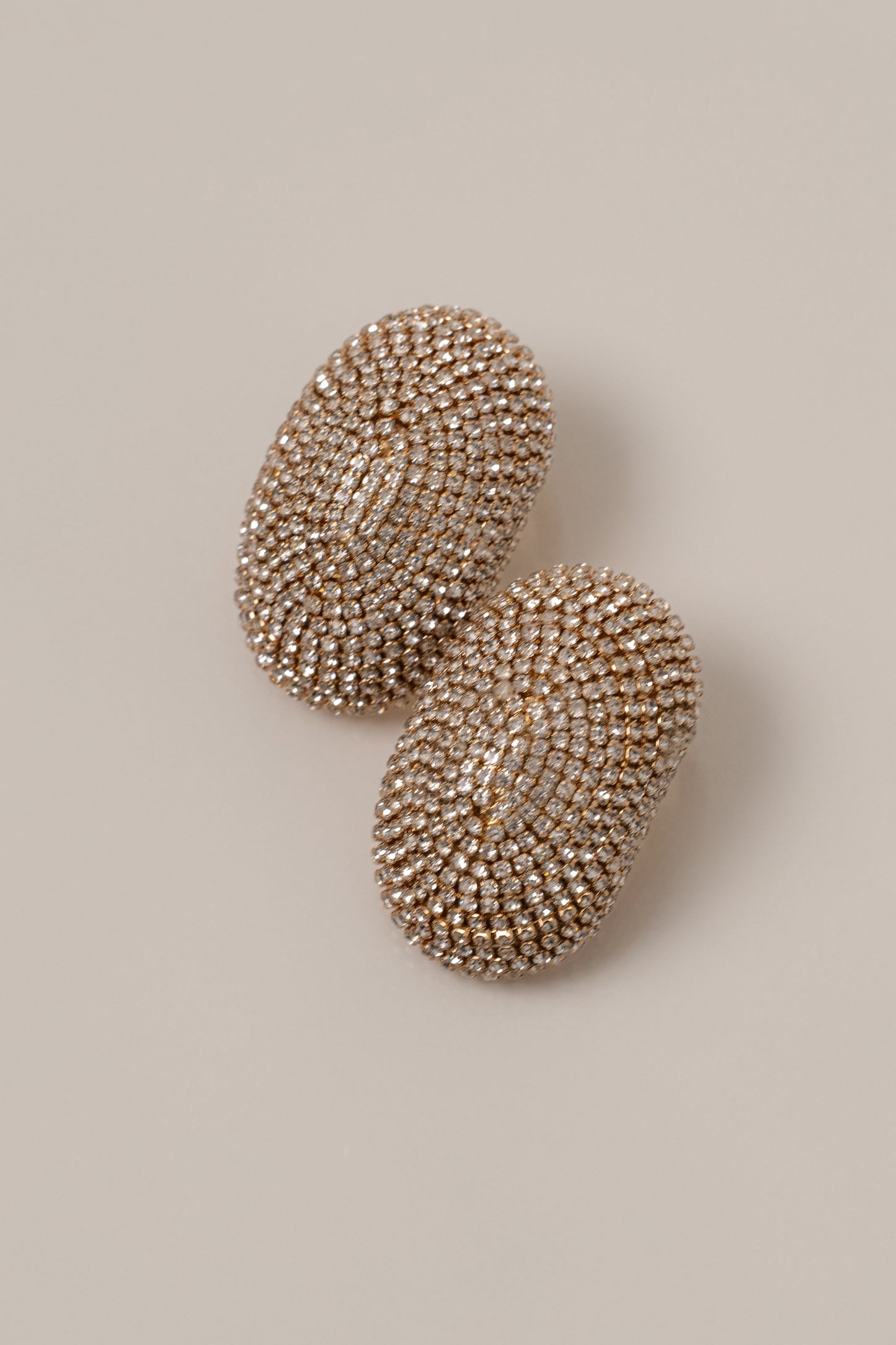 Gold Belle Paved Earrings JLUXLABEL