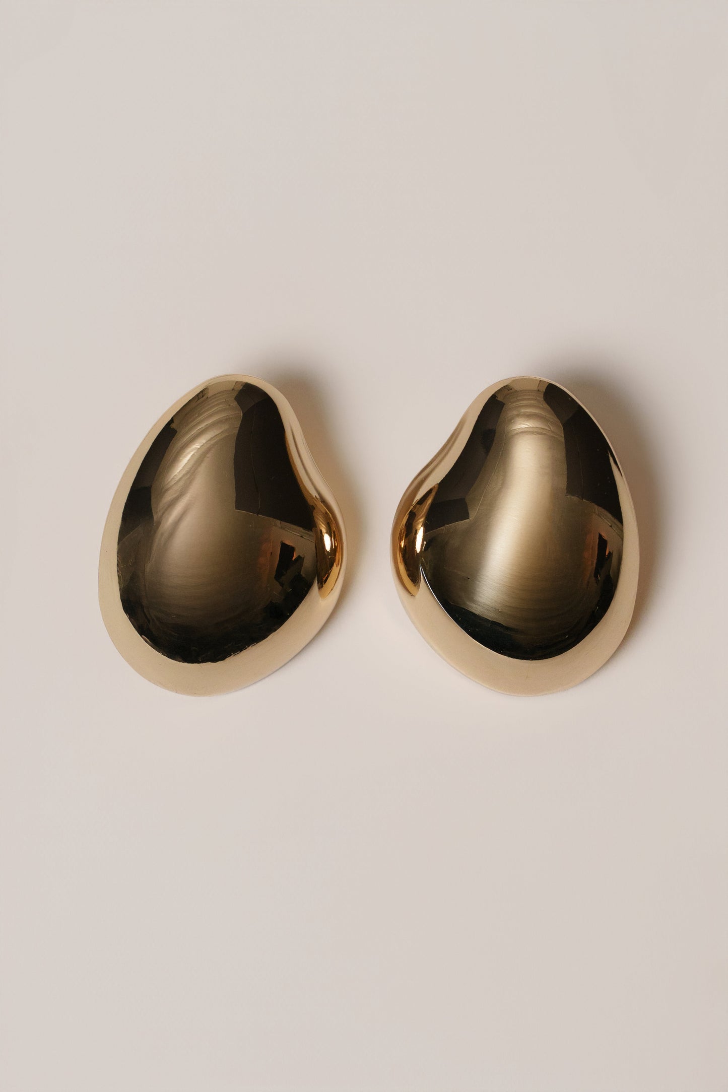 Gold Zana Sculpted Earrings JLUXLABEL