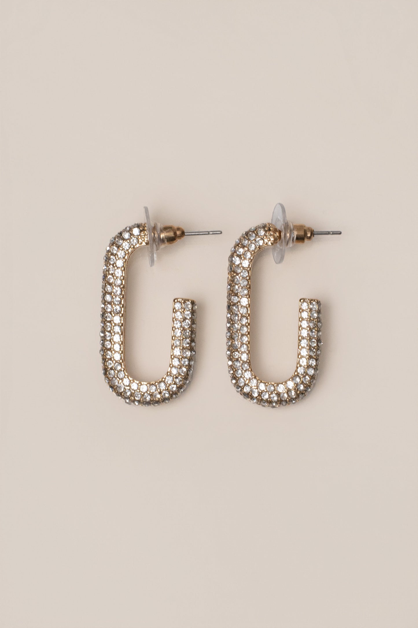 Gold Vera Paved Earrings JLUXLABEL
