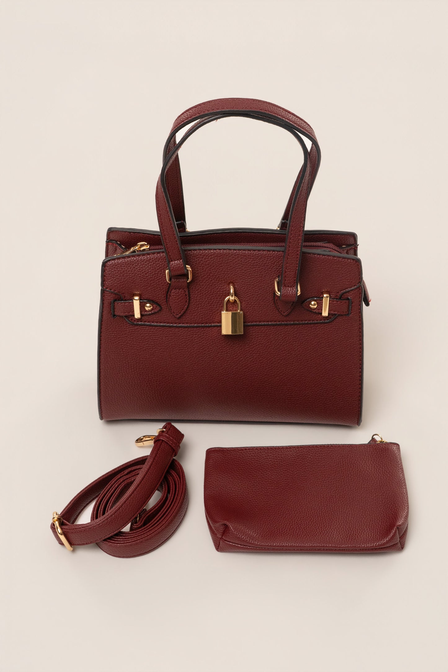 Burgundy Alva Handbag NEWFASHIONEDGE
