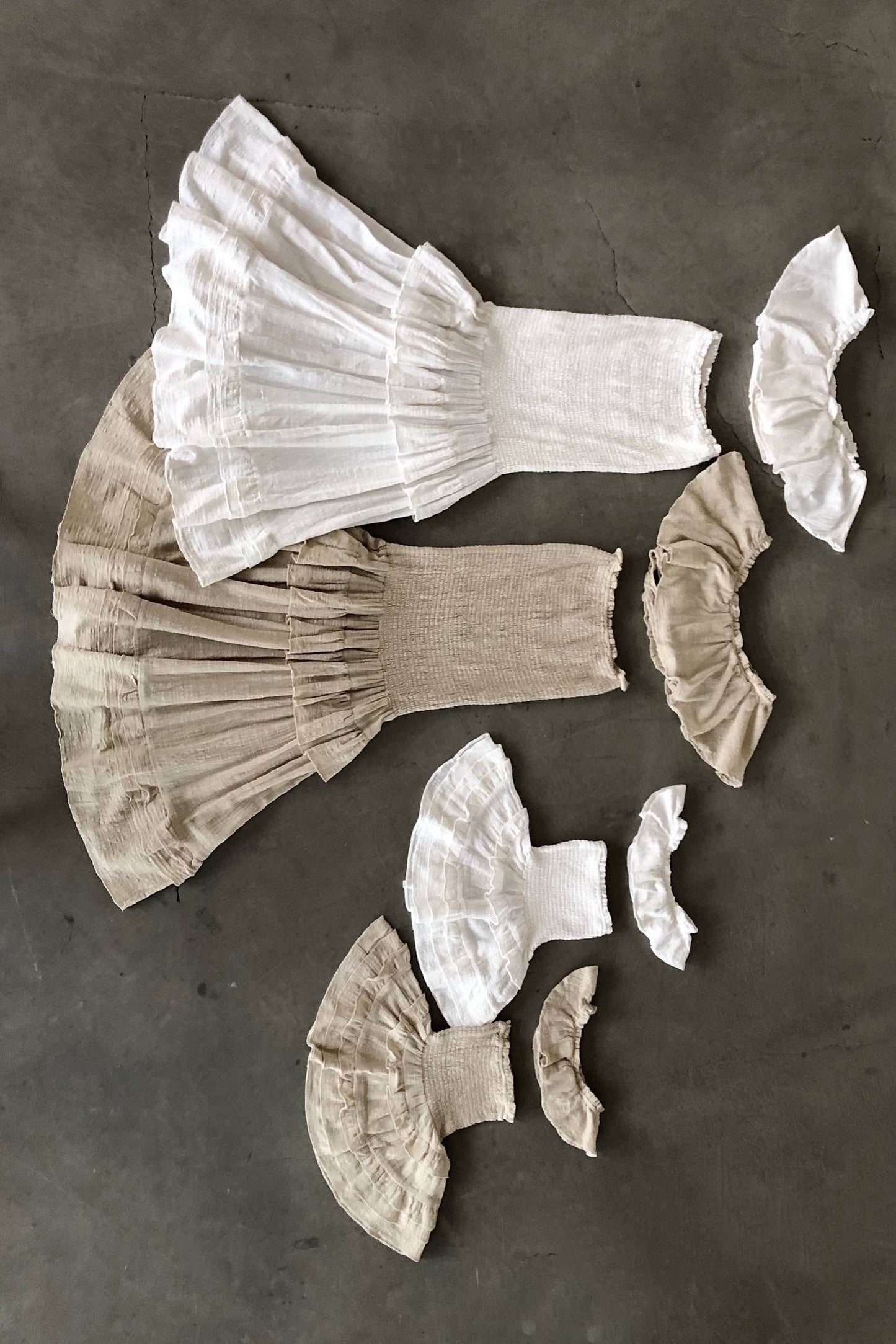 White Emily Ruffled Skirt Set NEWFASHIONEDGE
