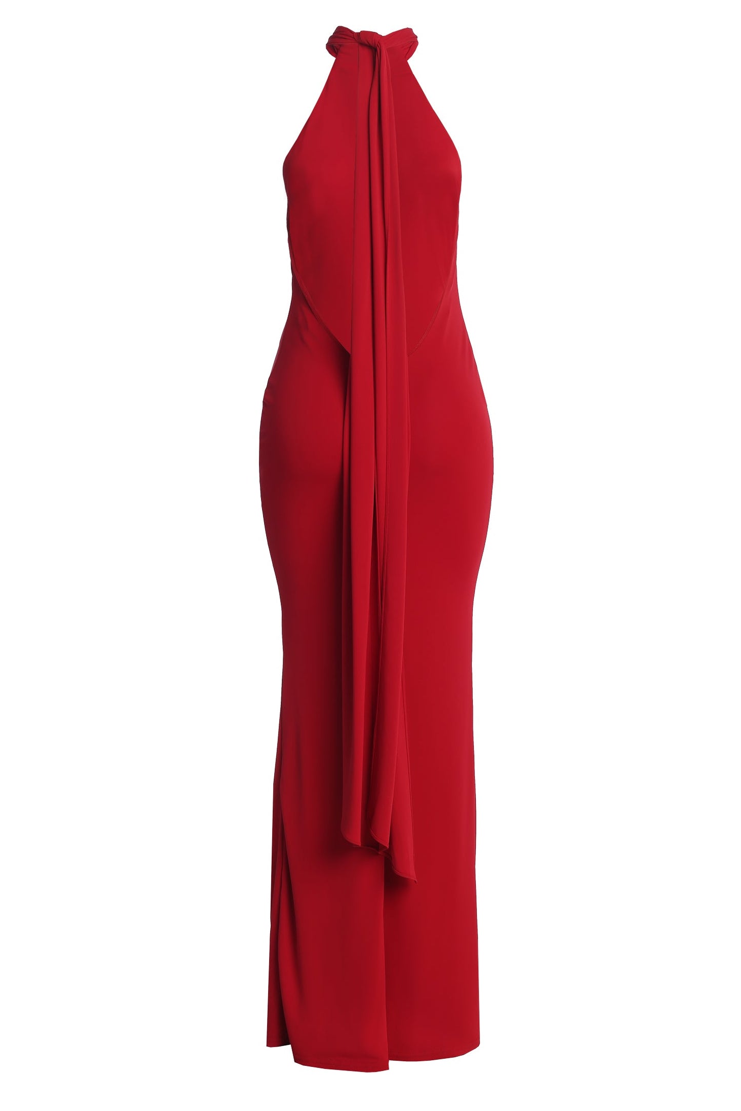 Red Golden Evening Maxi Gown JLUXLABEL