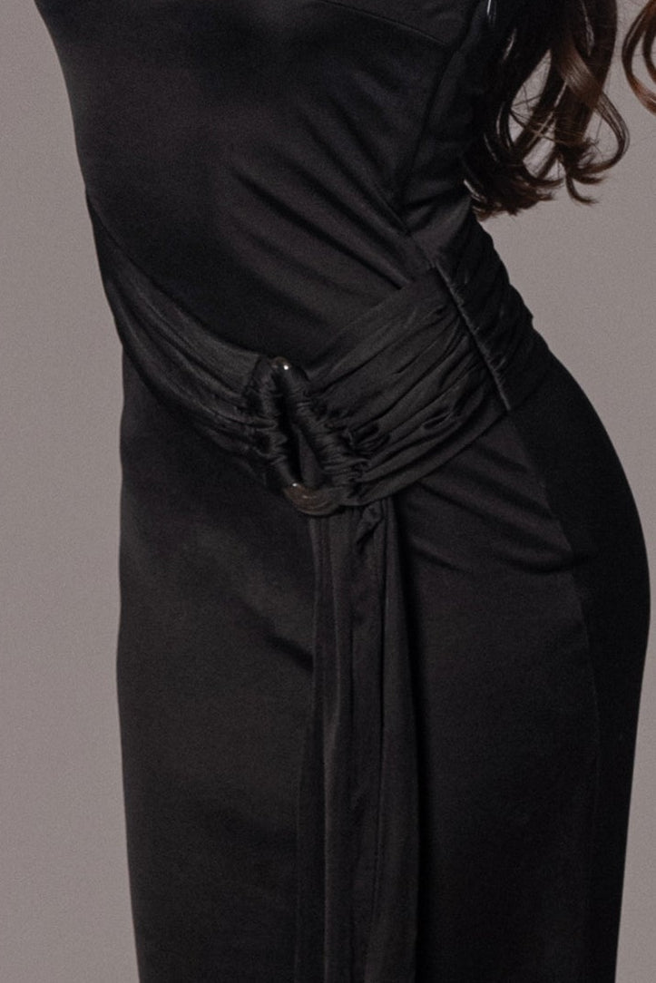 Black Muoi Maxi Dress JLUXLABEL