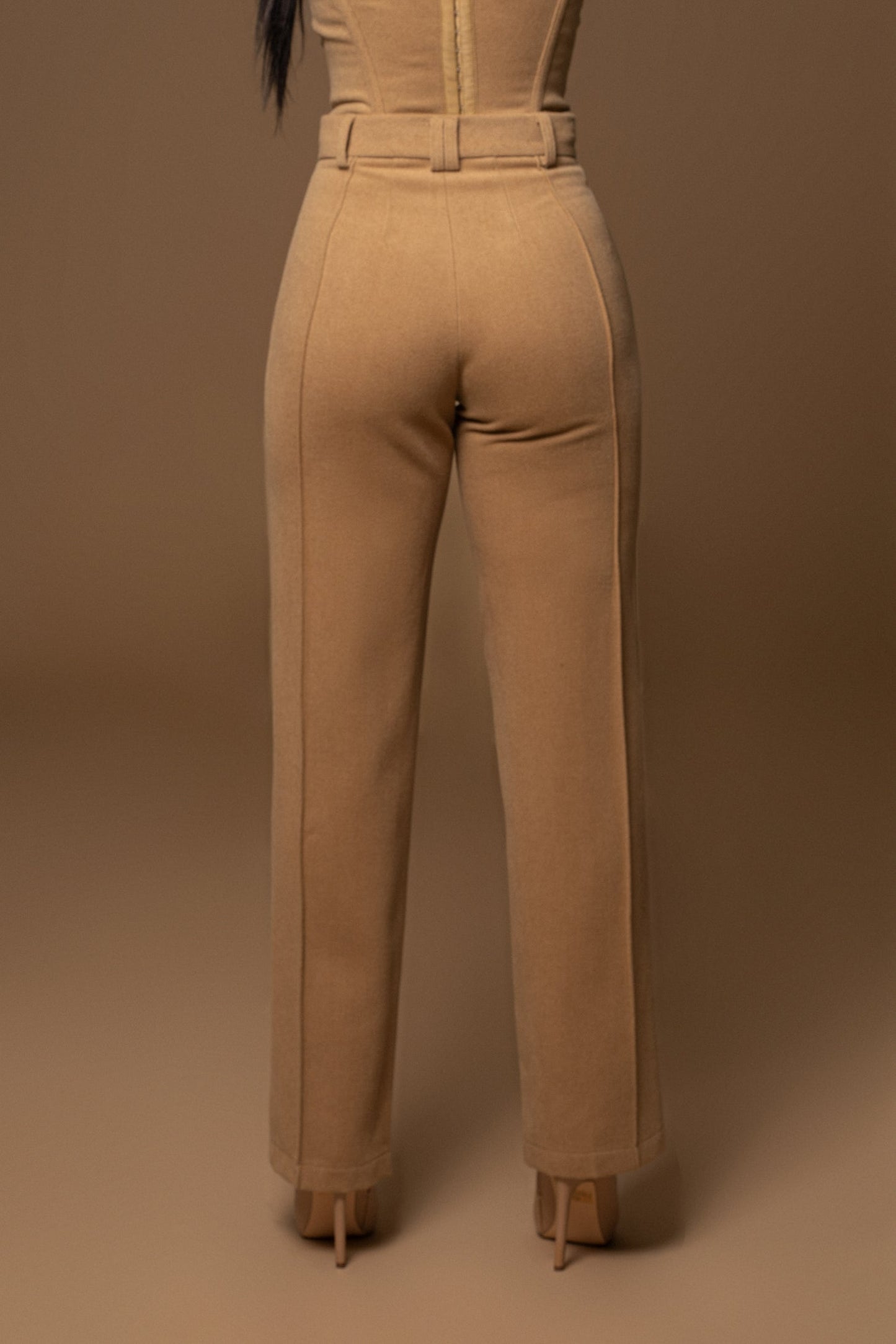 Beige STAY SHARP TROUSER JLUXLABEL