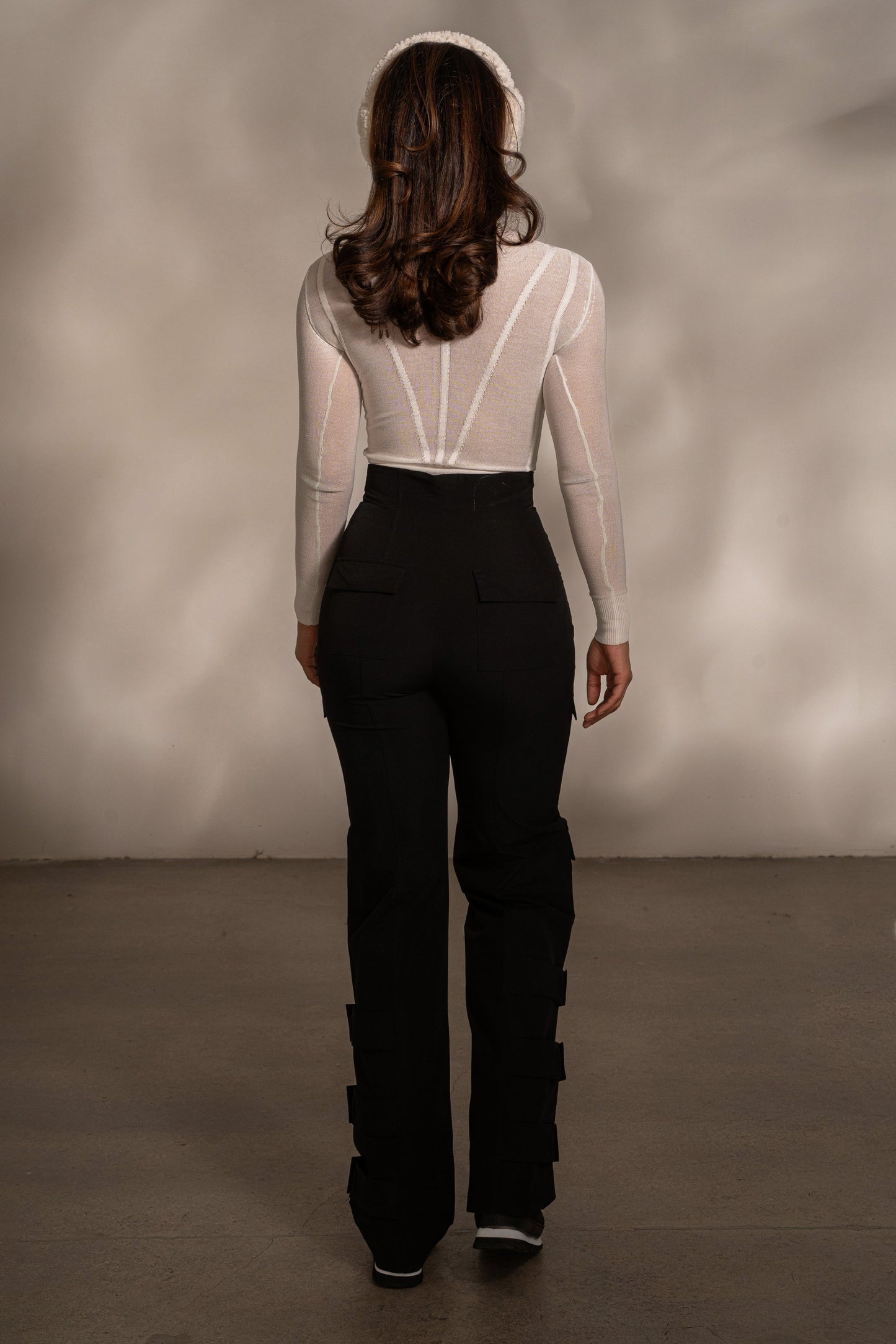 Black Nyah Nylon Utility Pants JLUXLABEL