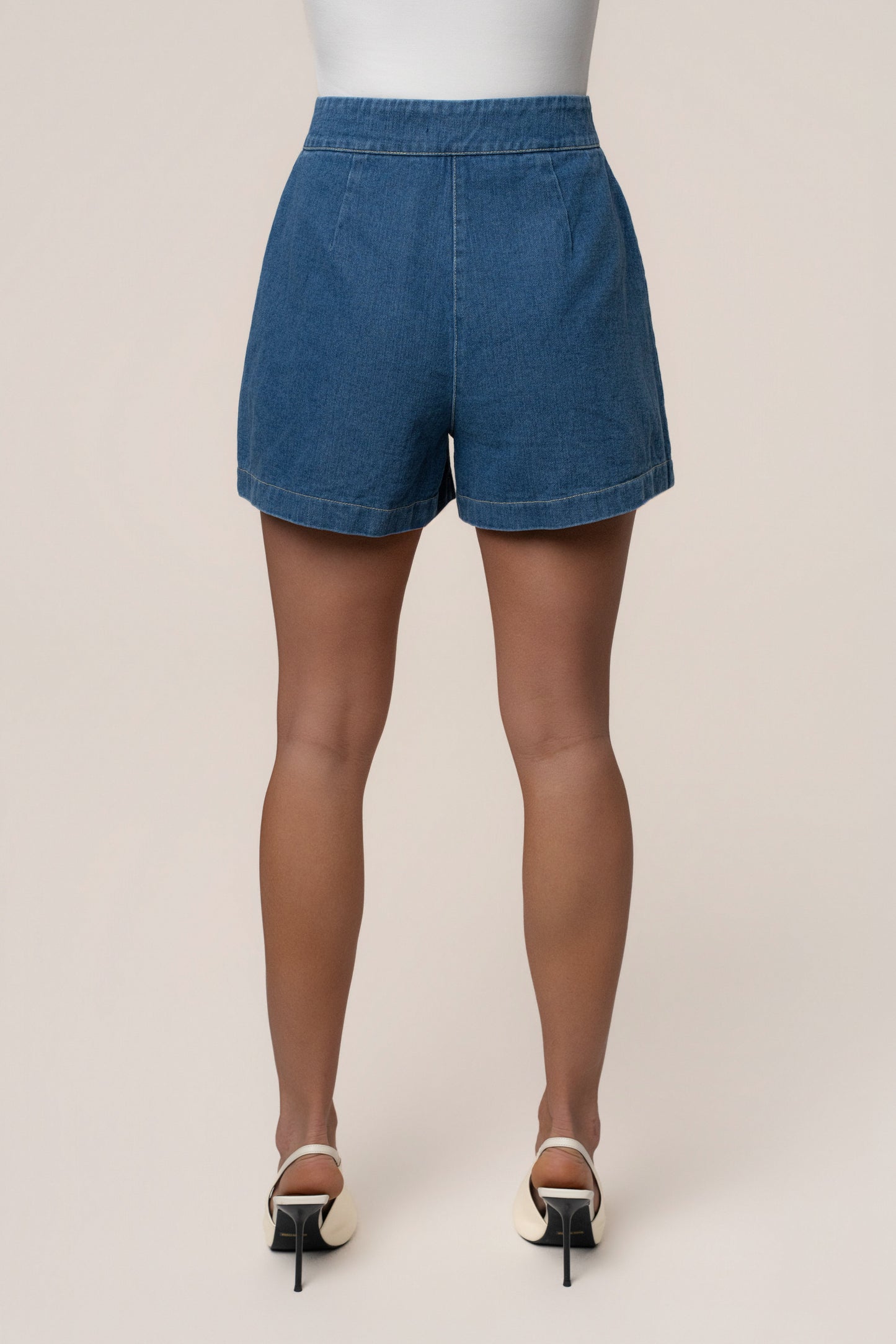 Medium Wash City Stroll Denim Shorts JLUXLABEL