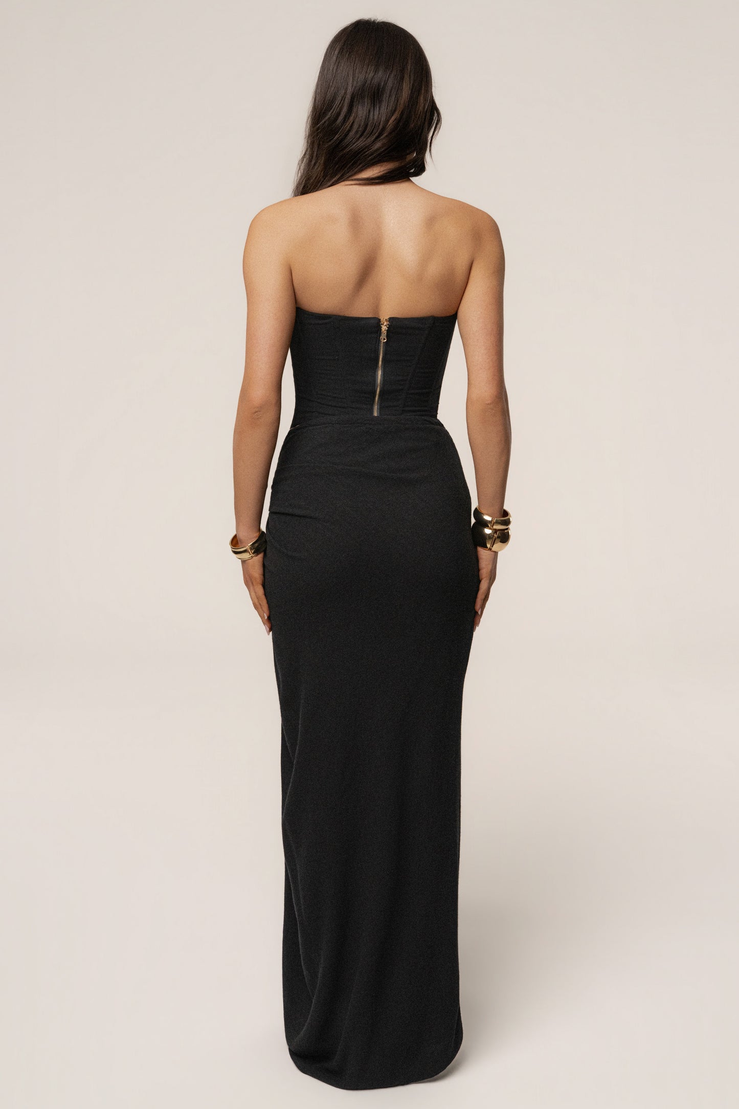 Black Fenix Reversible Linen Corset JLUXLABEL