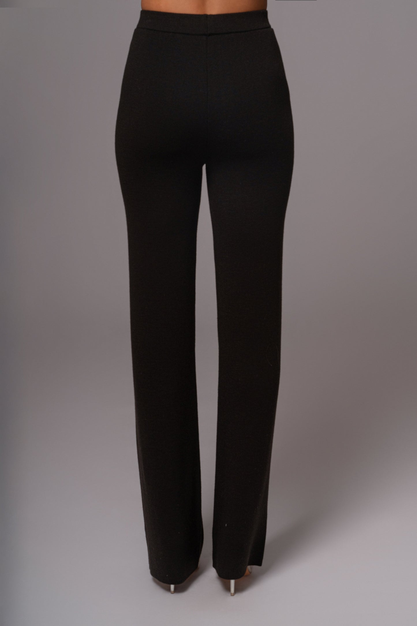 Black Alani Knit Pants JLUXLABEL