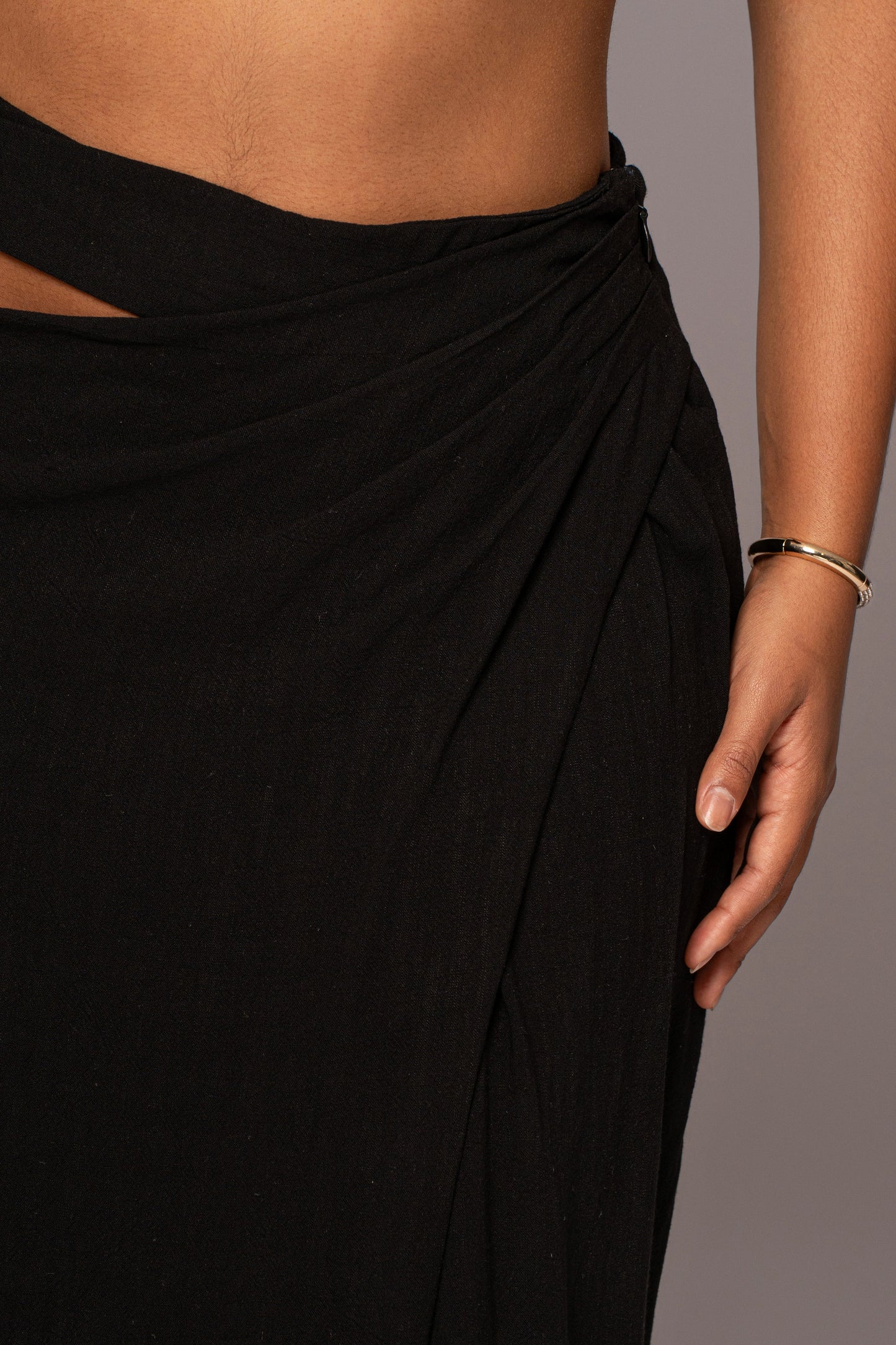 Black New Age Two Piece Skirt Set JLUXLABEL