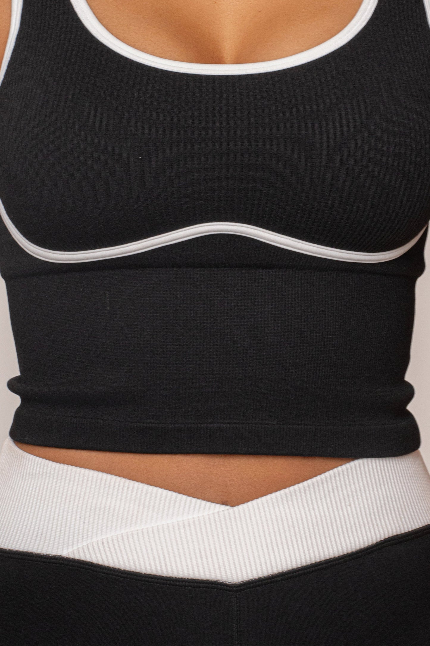 Black/White Limitless Performance Top JLUXLABEL