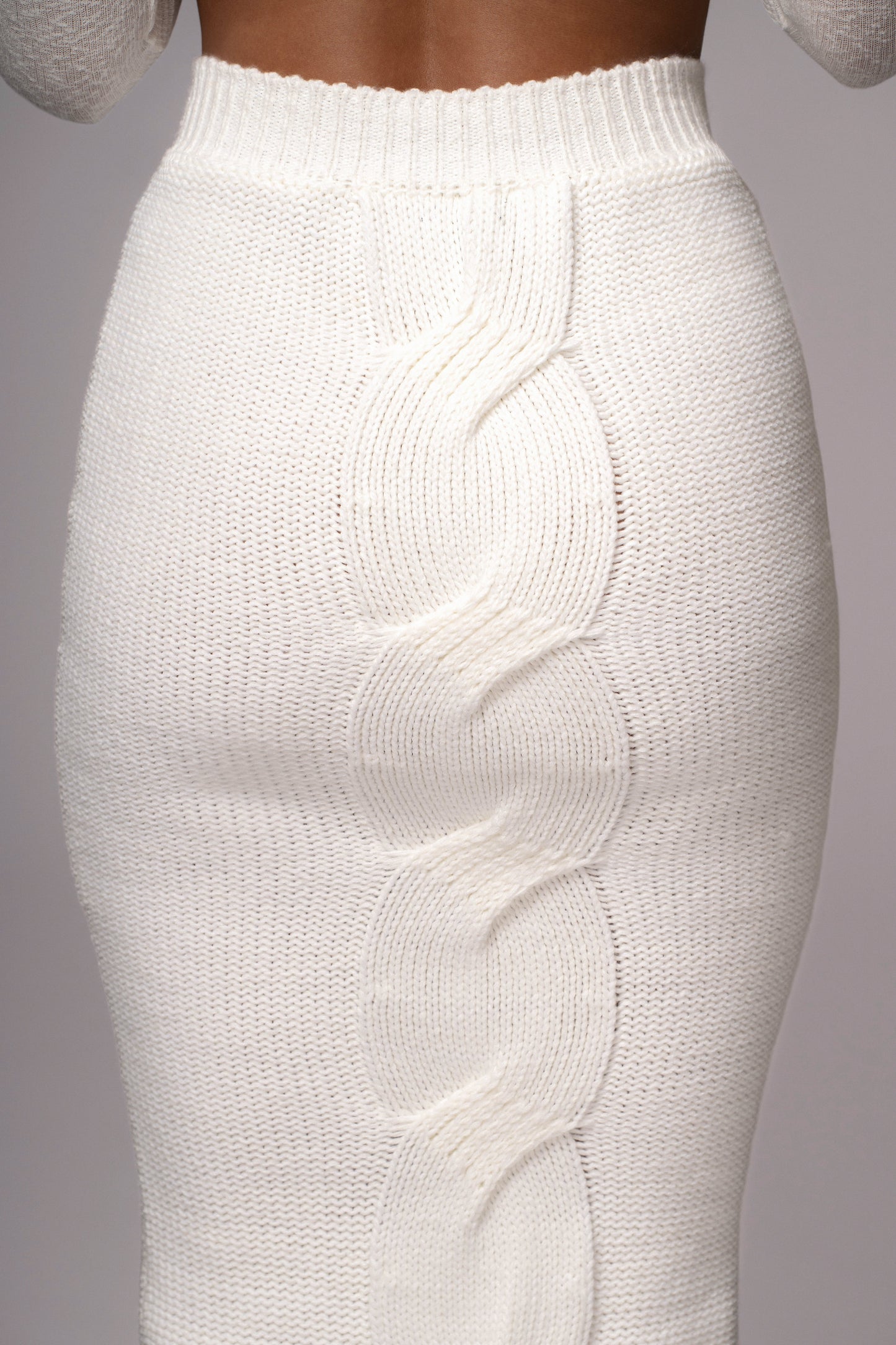 Milk Merine Knit Midi Skirt JLUXLABEL