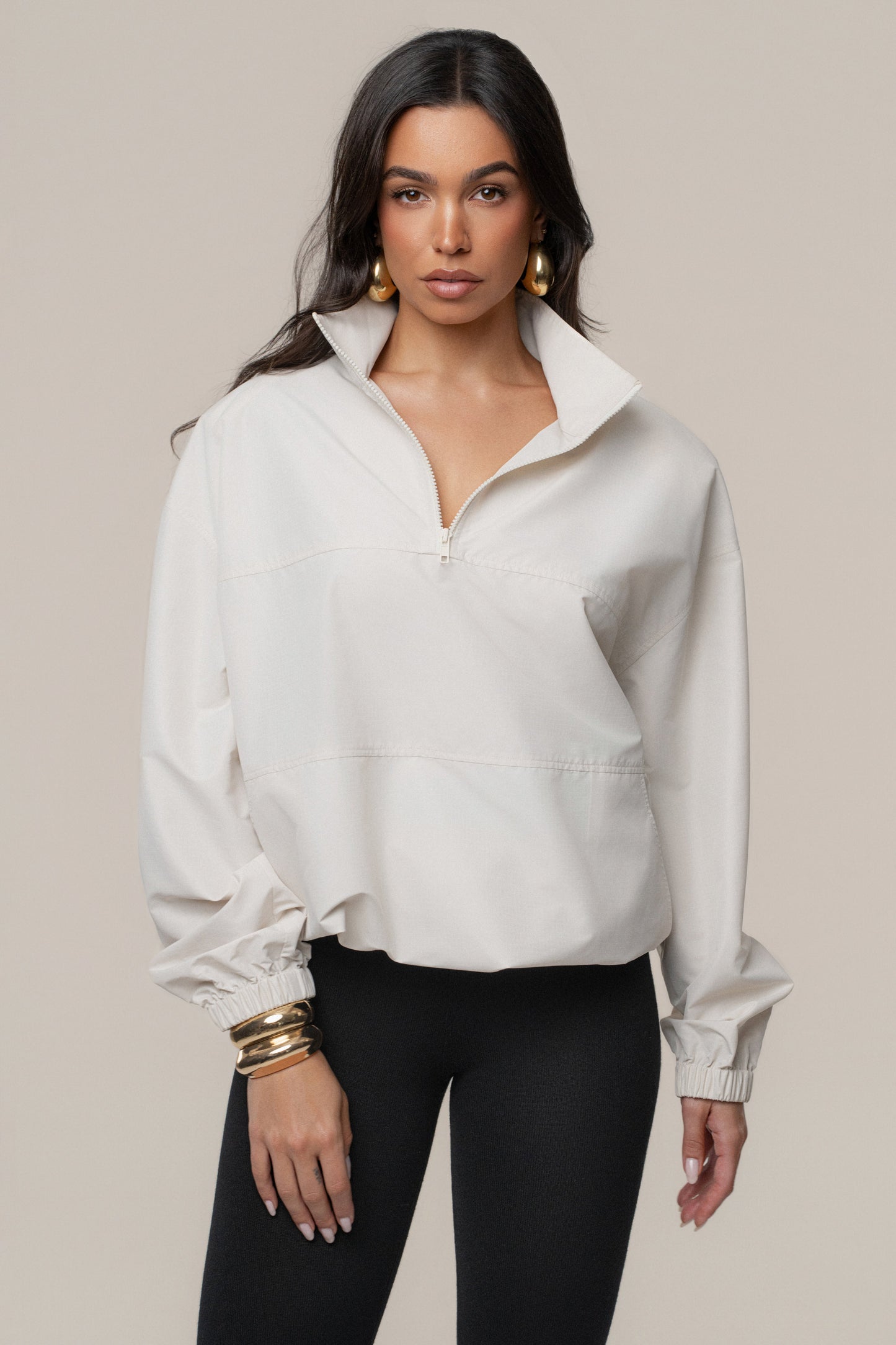 Milk Oversized Funnel Jacket JLUXLABEL