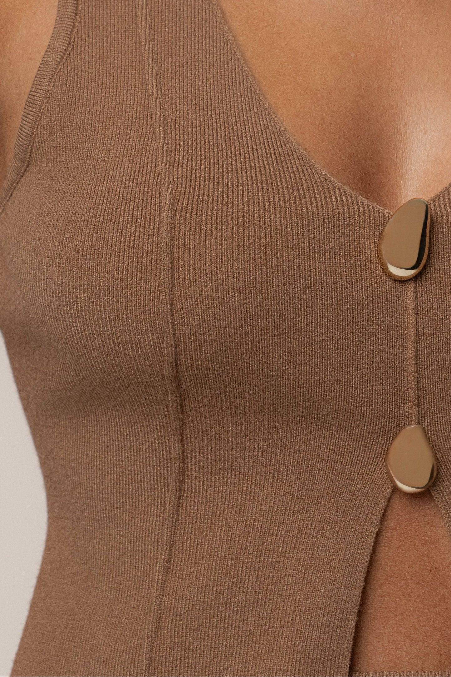 Tan Soft Sands Knit Skirt Set JLUXLABEL
