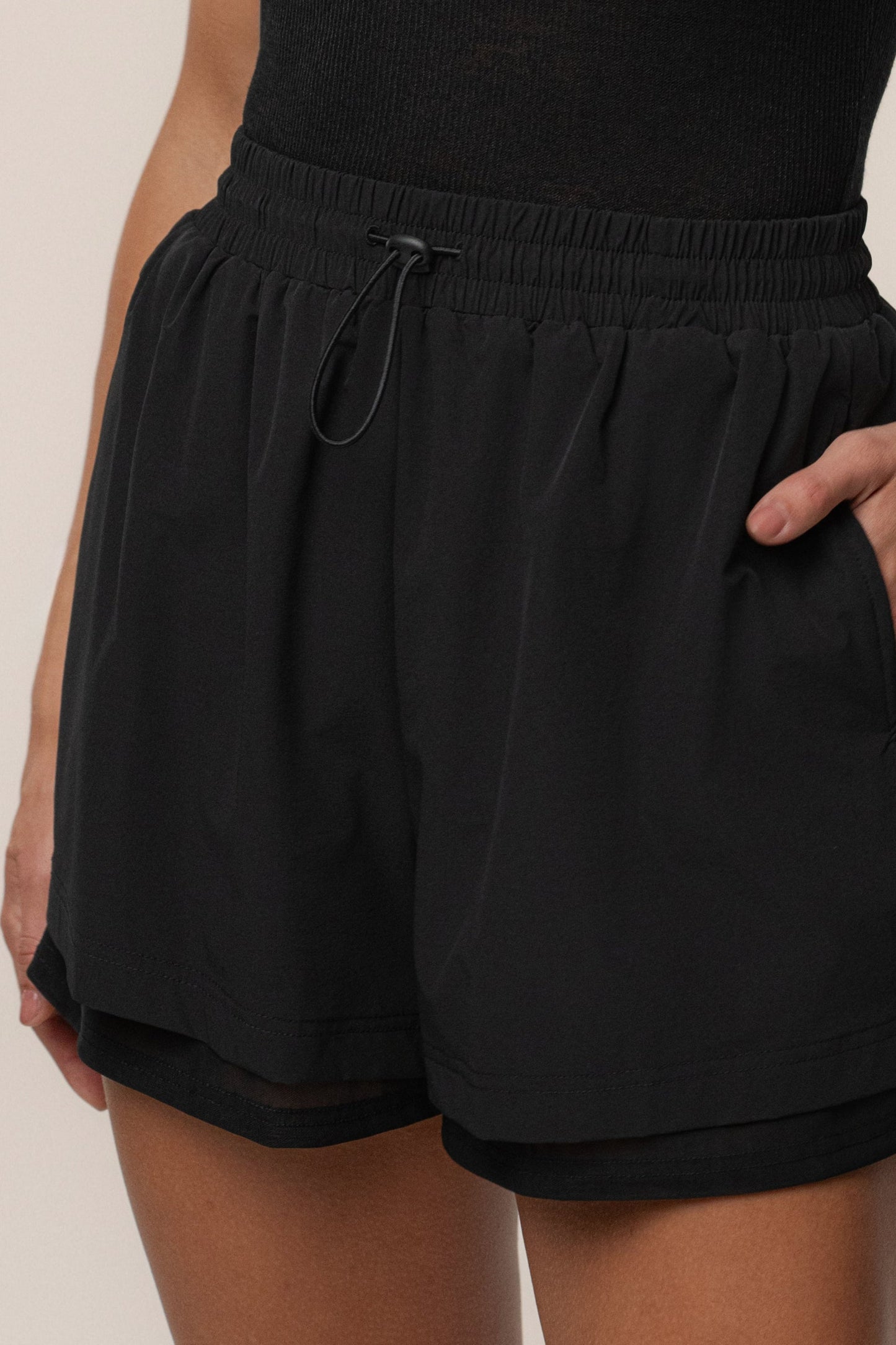 Black Velocity Nylon Shorts JLUXLABEL