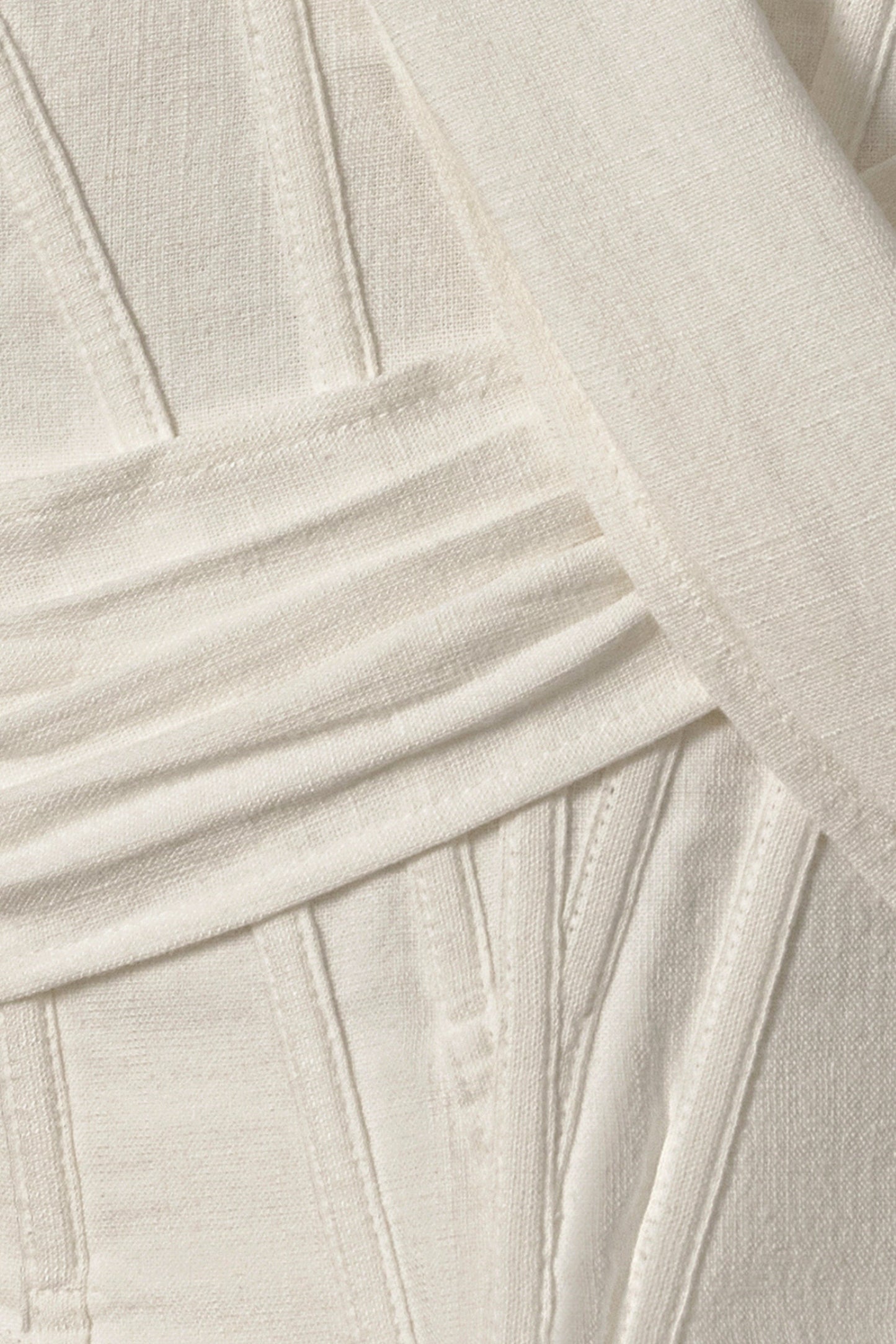 Ivory Coastal Bliss Linen Bustier JLUXLABEL