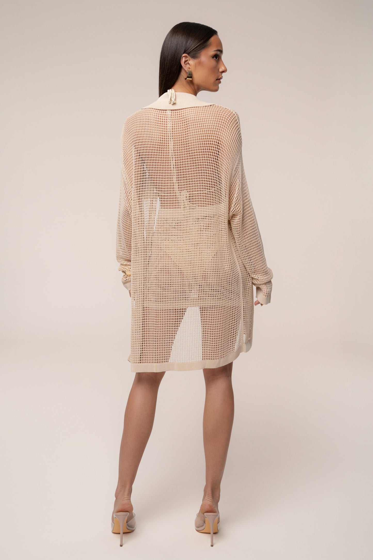Ecru Solara Embroidered Button Up Top JLUXLABEL