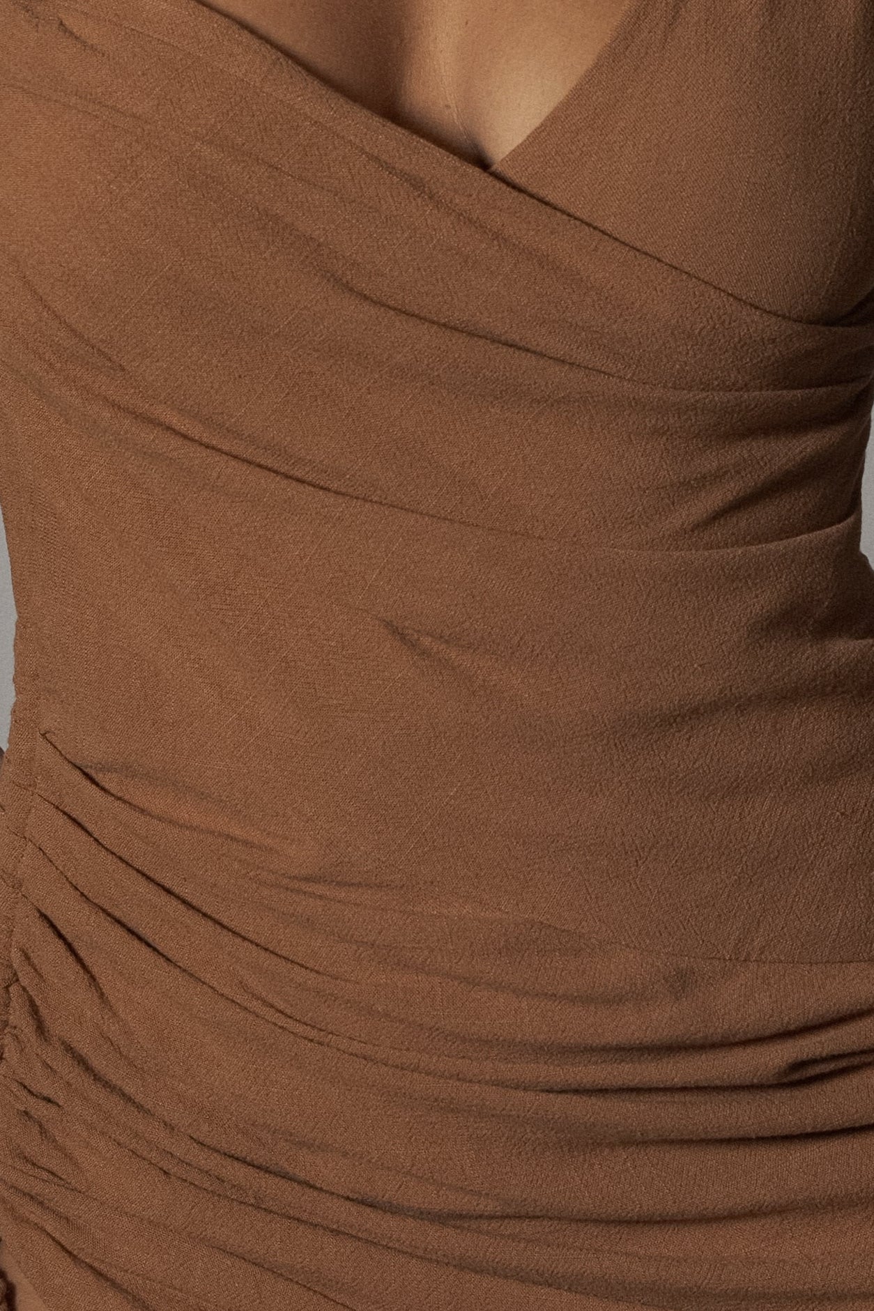 Pecan Dreaming Of Summer Linen Dress JLUXLABEL