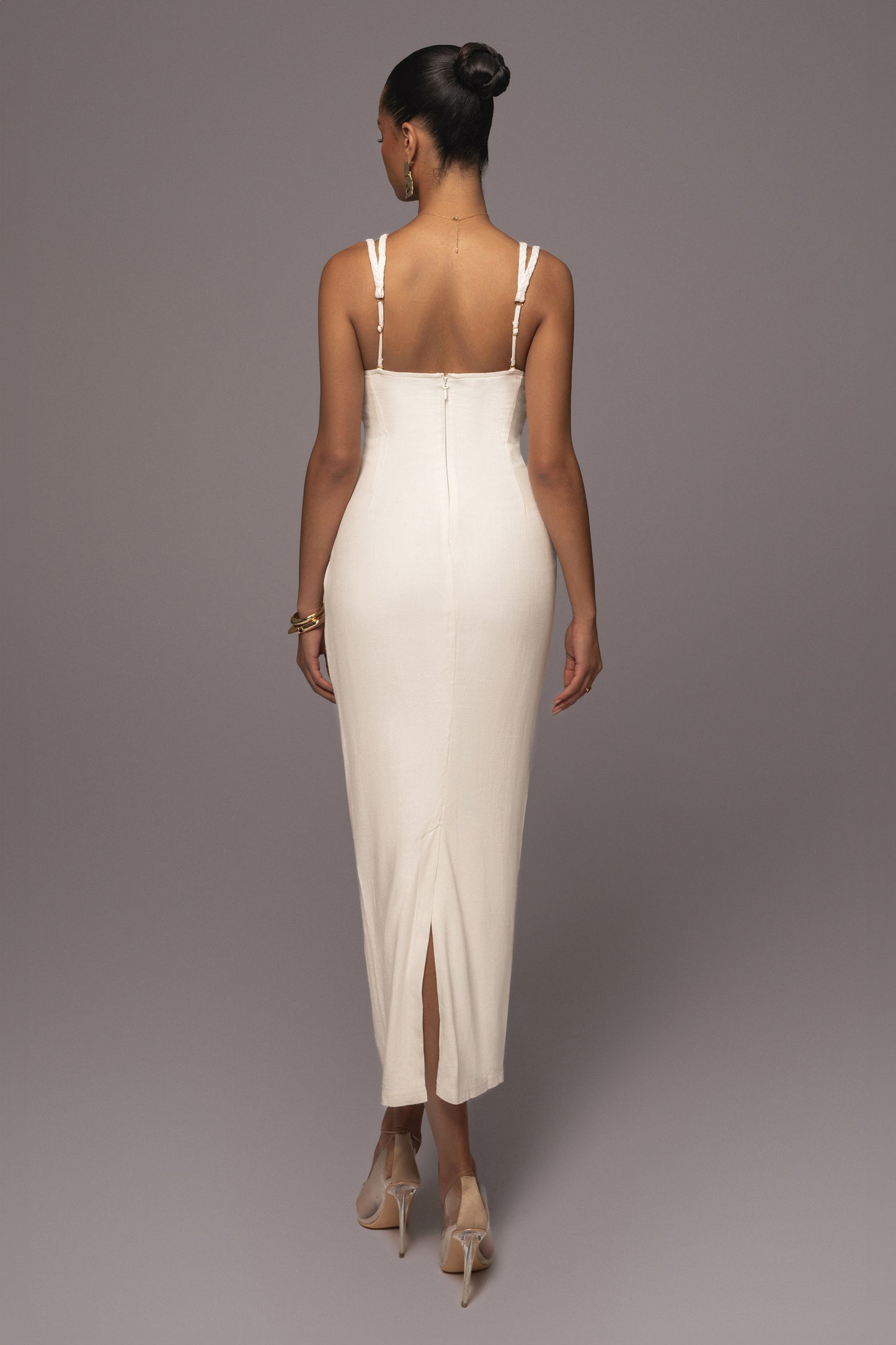 Ivory Linen Visions Of You Dress JLUXLABEL