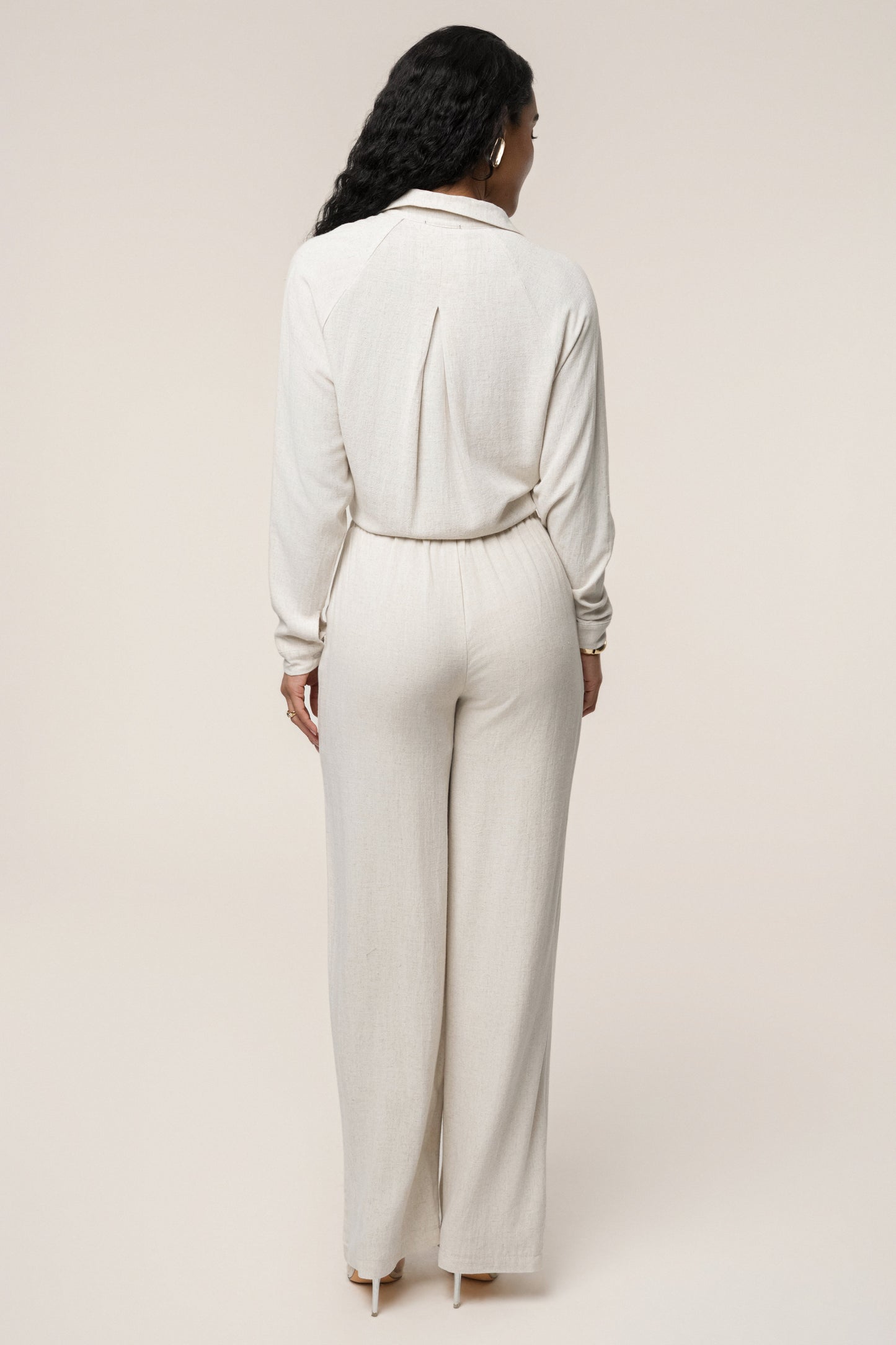 Stone Soho Front Tied Woven Top JLUXLABEL