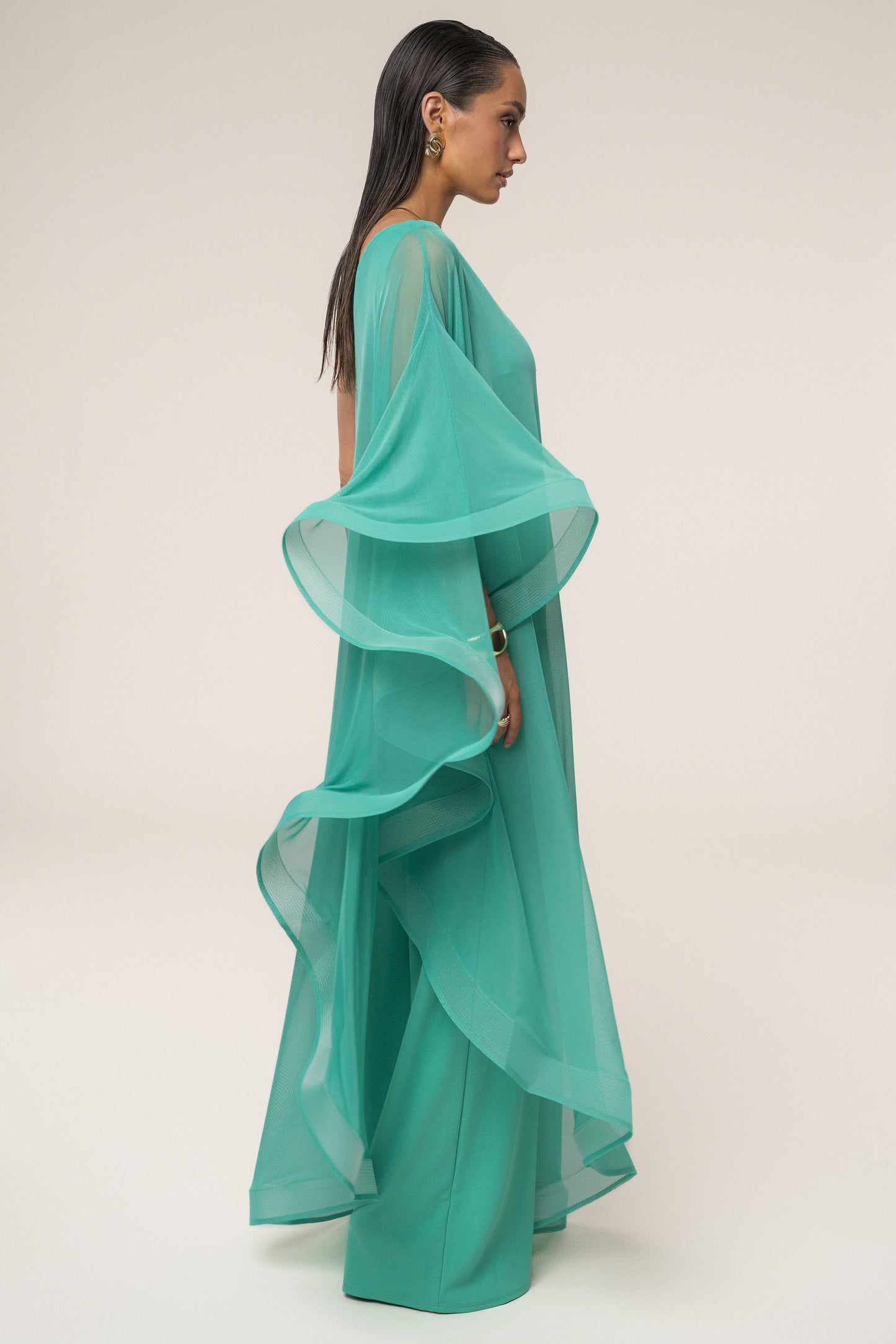 Green New Waves Jumpsuit JLUXLABEL