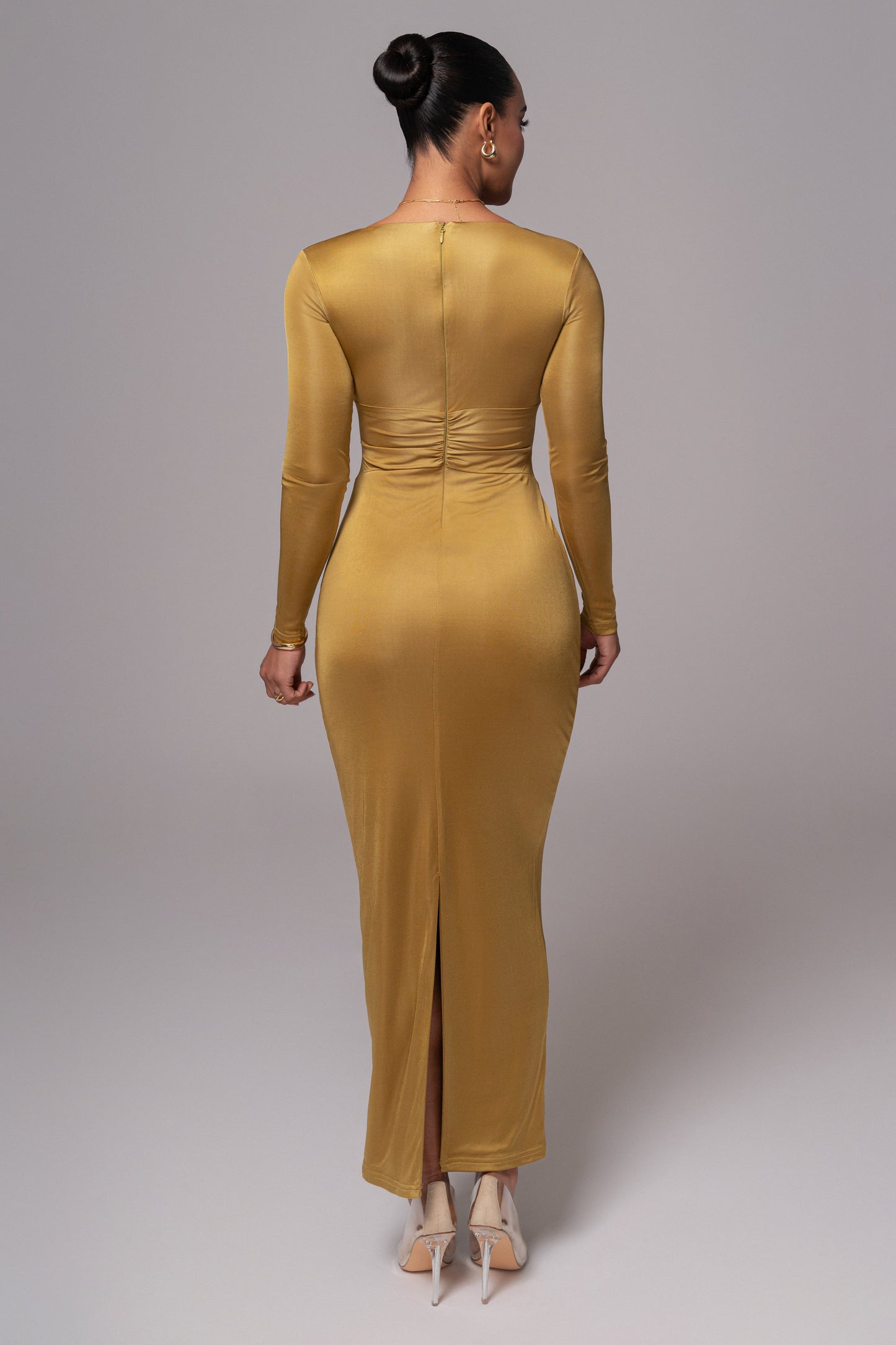 Lime Soiree Cutout Maxi Dress JLUXLABEL