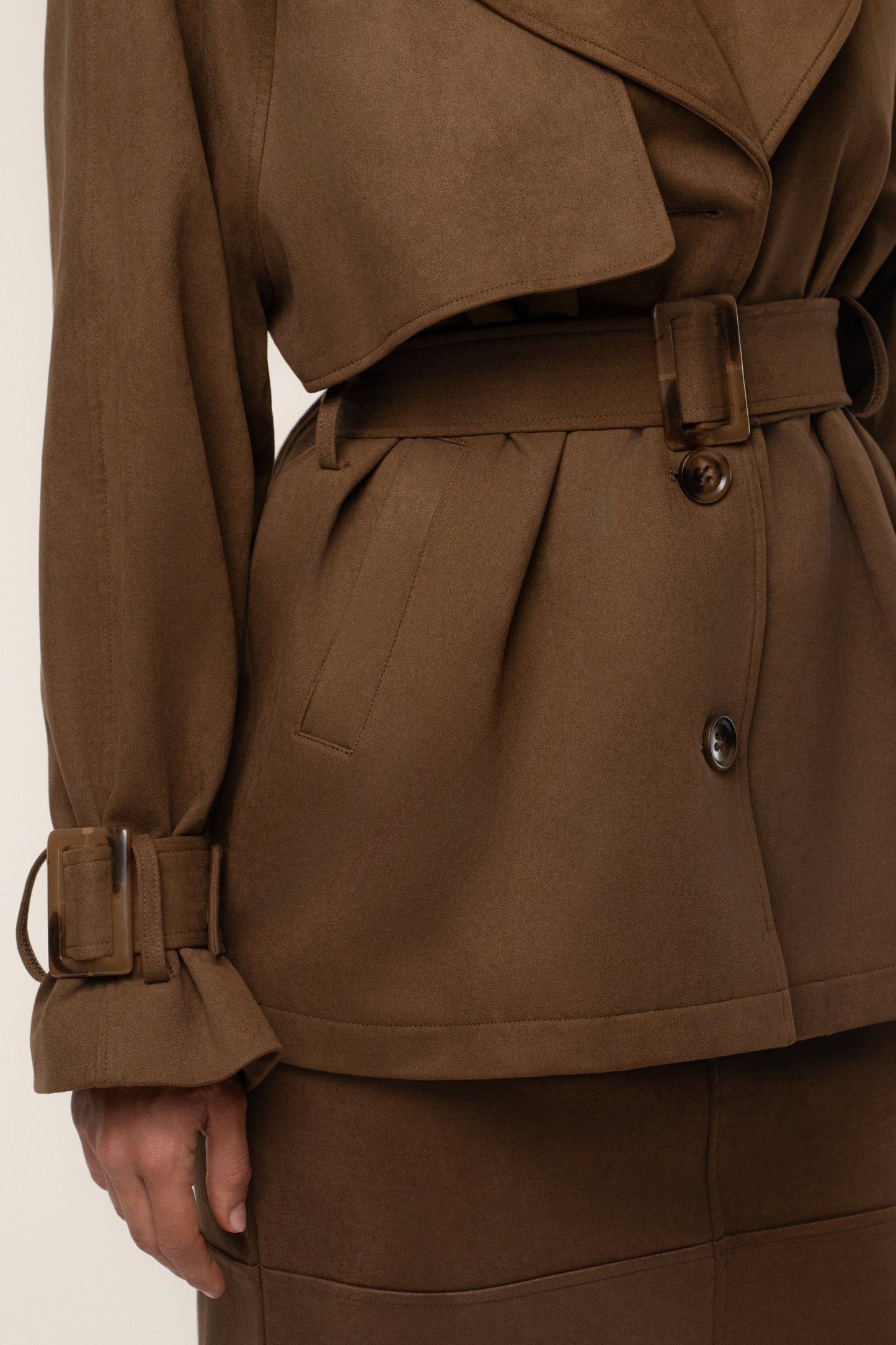 Chocolate Nightfall Suede Jacket JLUXLABEL