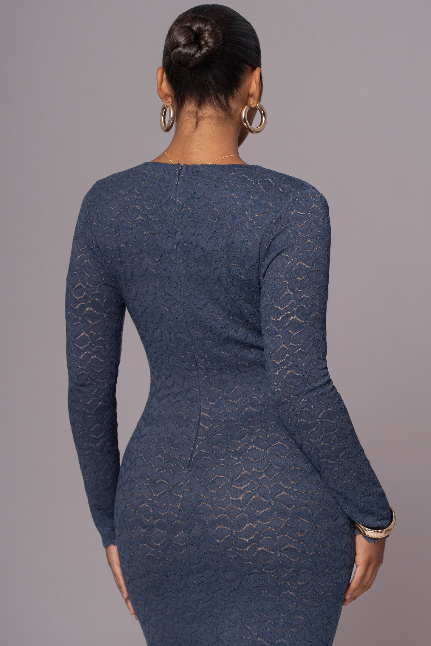 Navy Reunited Maxi Dress JLUXLABEL