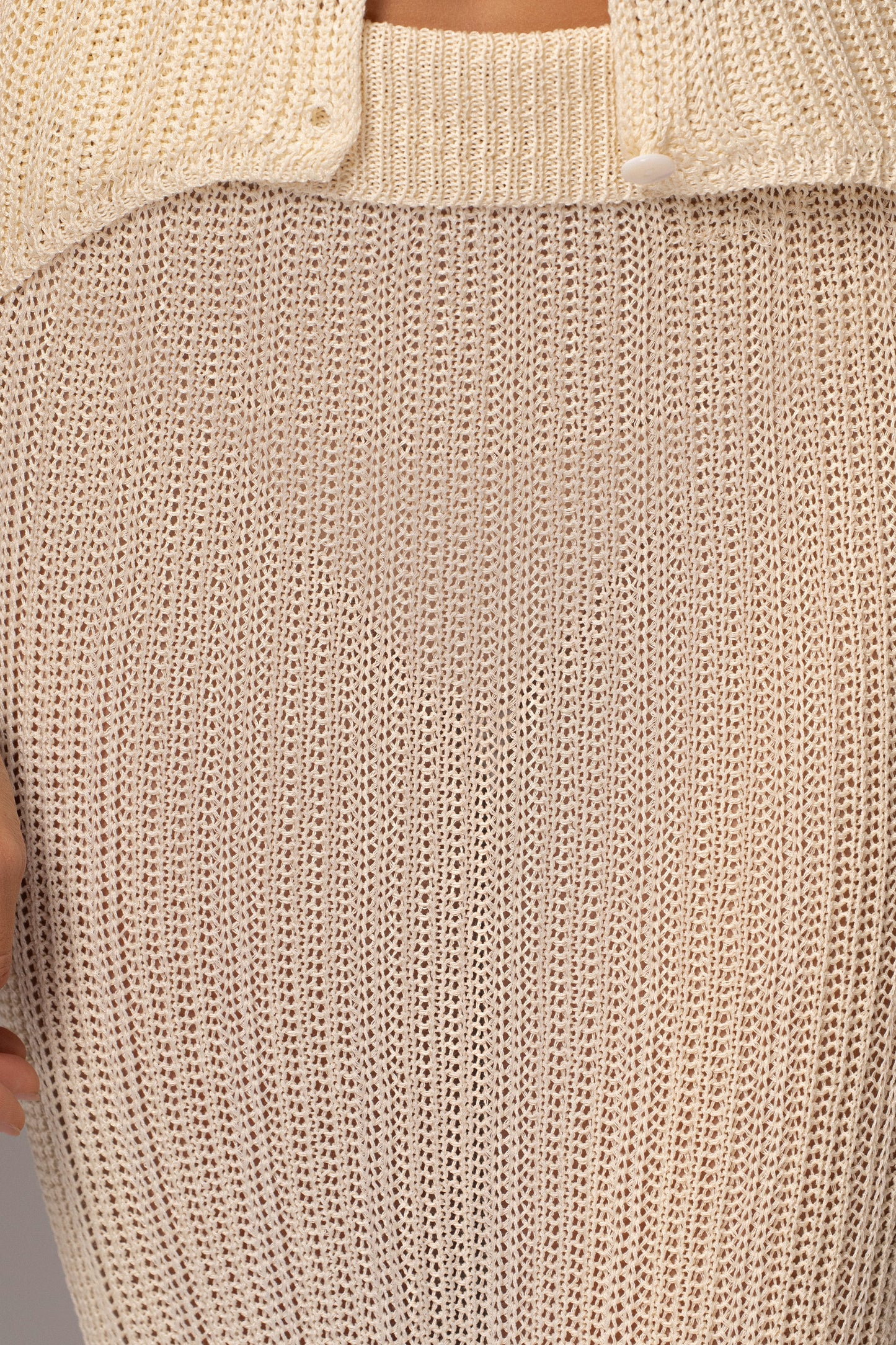 Ivory Cyrus Ribbed Skirt Set JLUXLABEL