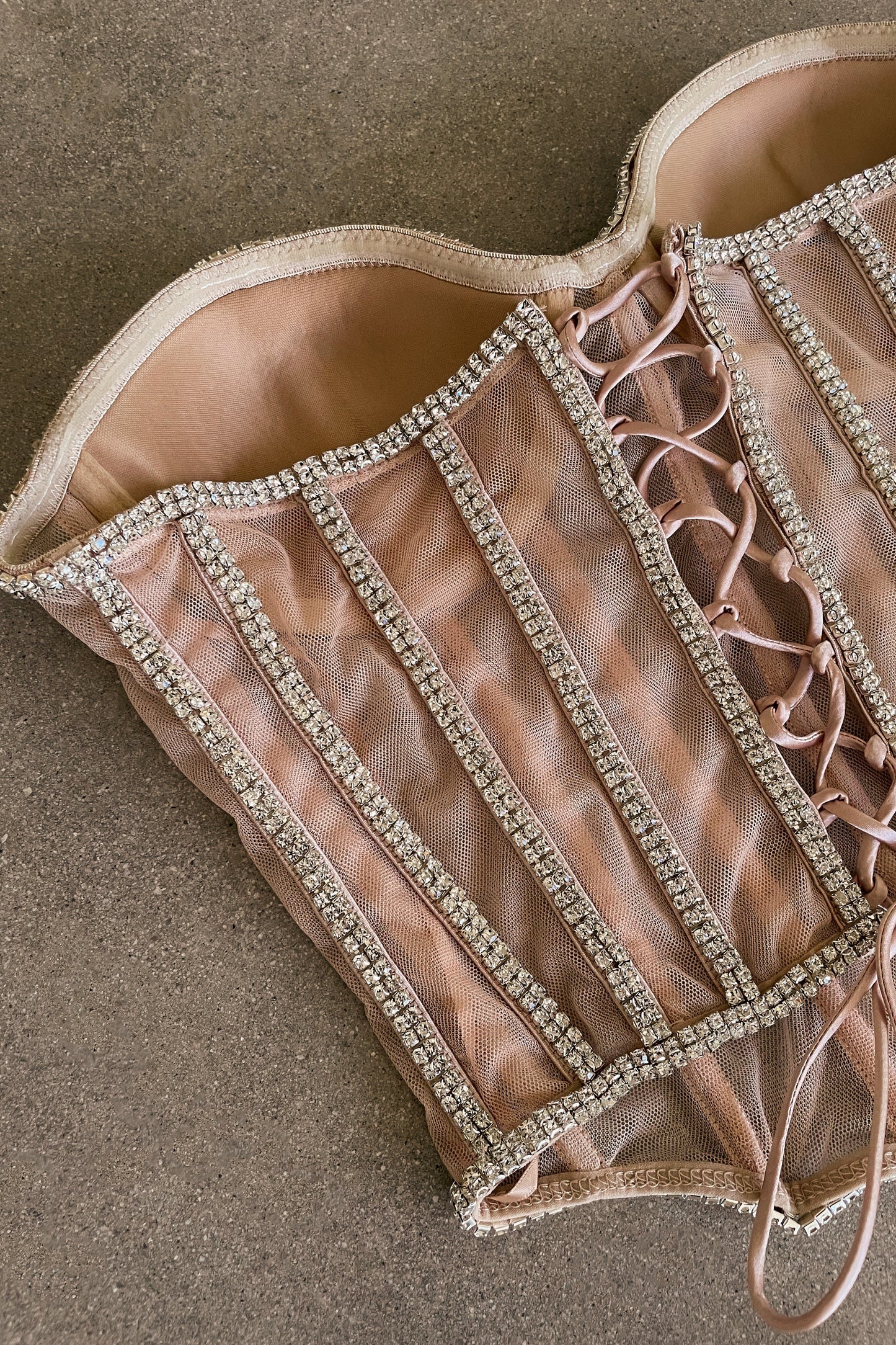 Light Limited Edition Rhinestone Crystal Corset JLUXLABEL