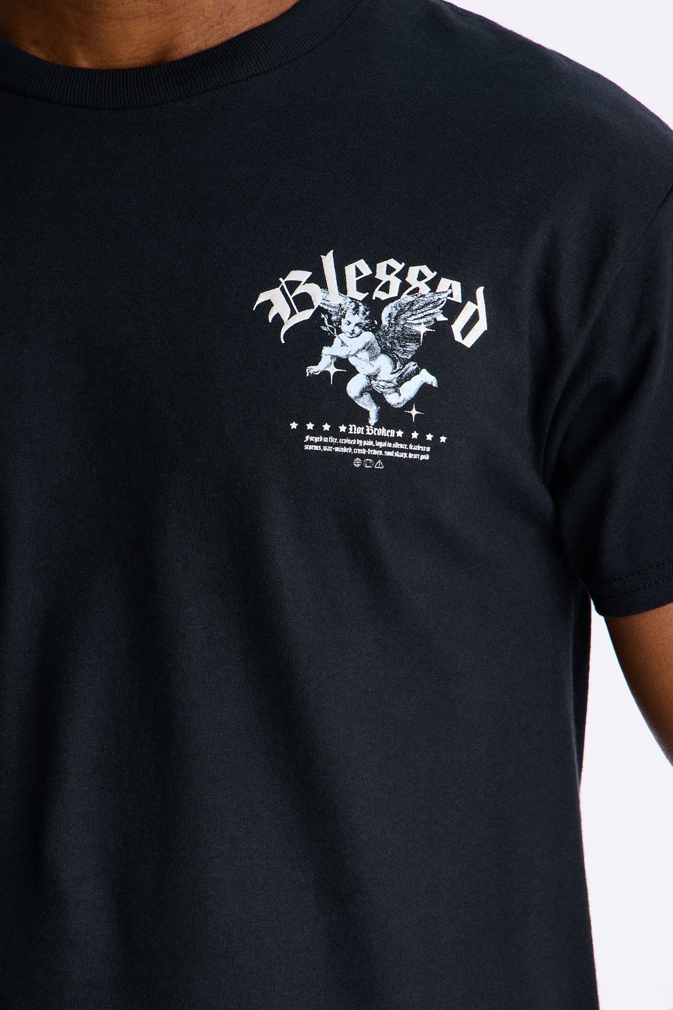 Blessed Not Broken Short Sleeve Tee - Black