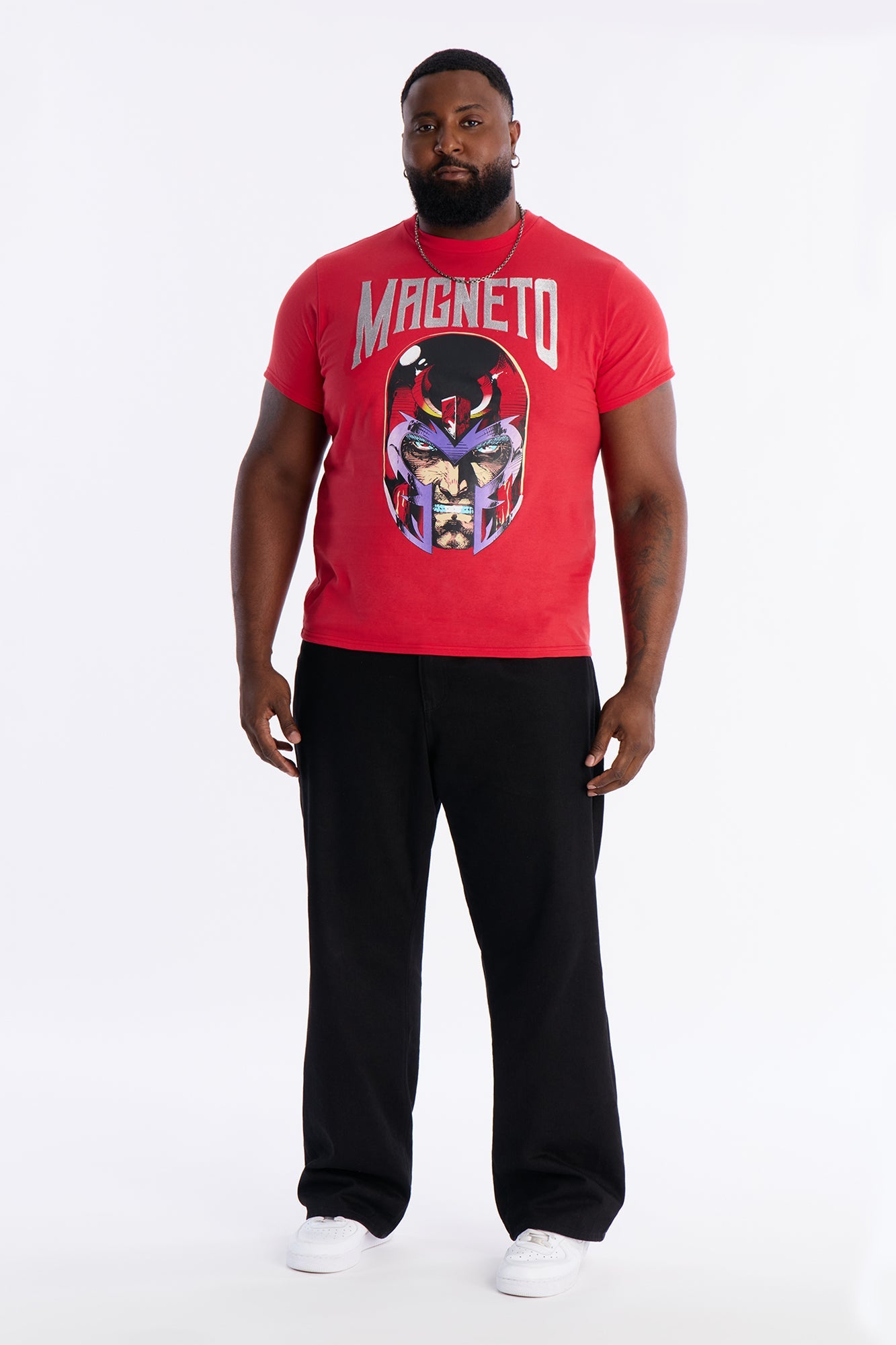 Magento Embroidered Short Sleeve Tee - Red