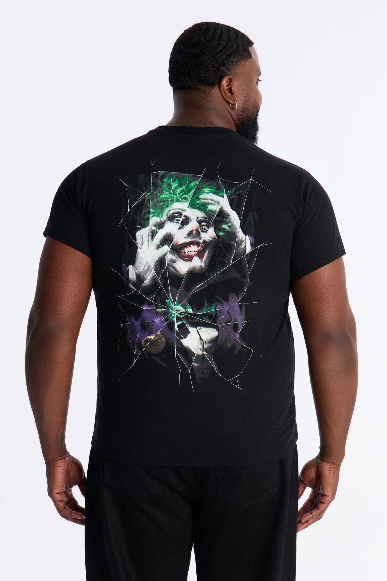 The Joker Embroidered Short Sleeve Tee - Black