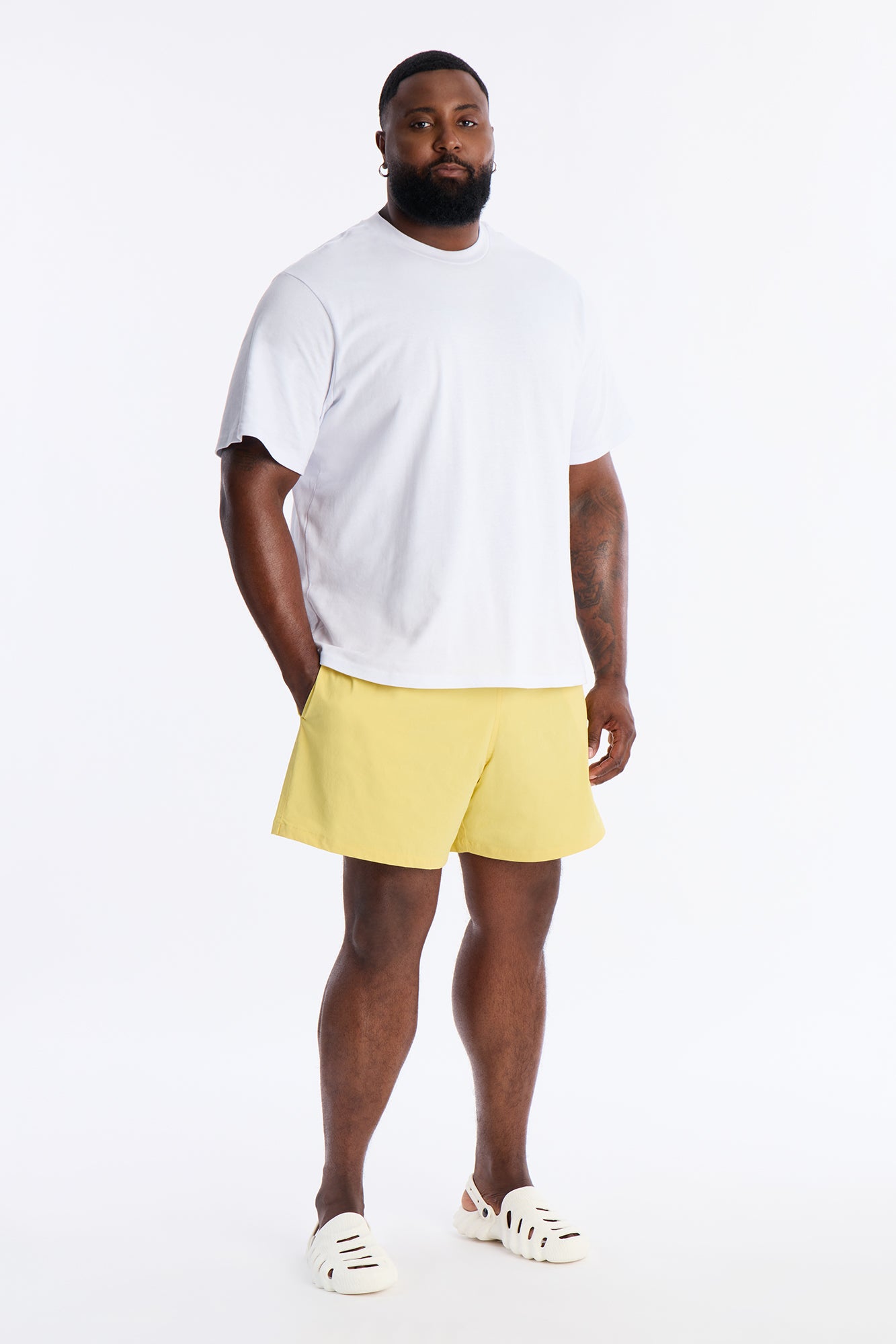 Montez Stretch Swim Trunk 6″ - Yellow