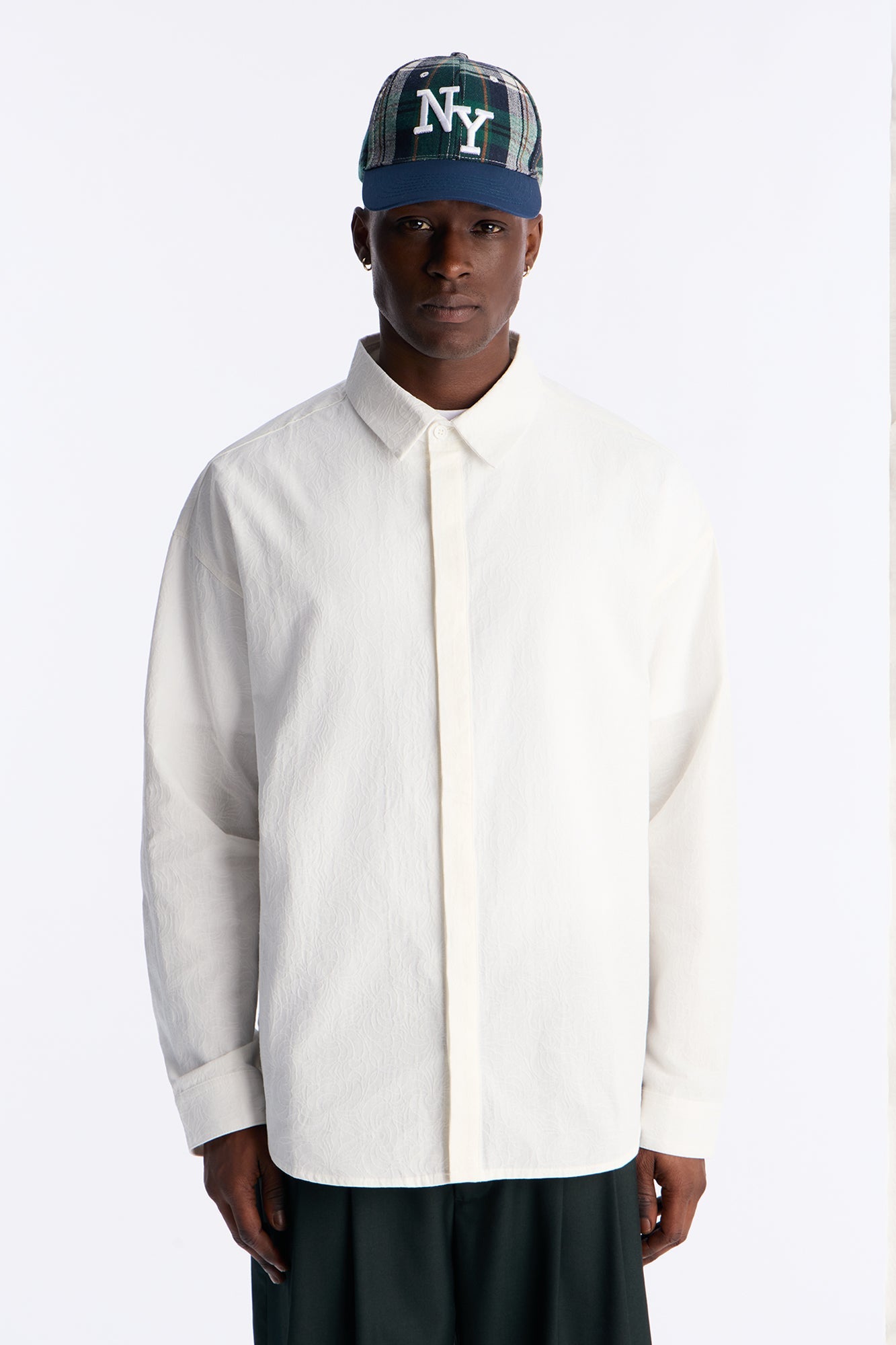 Pure Romance Button Up Shirt - White