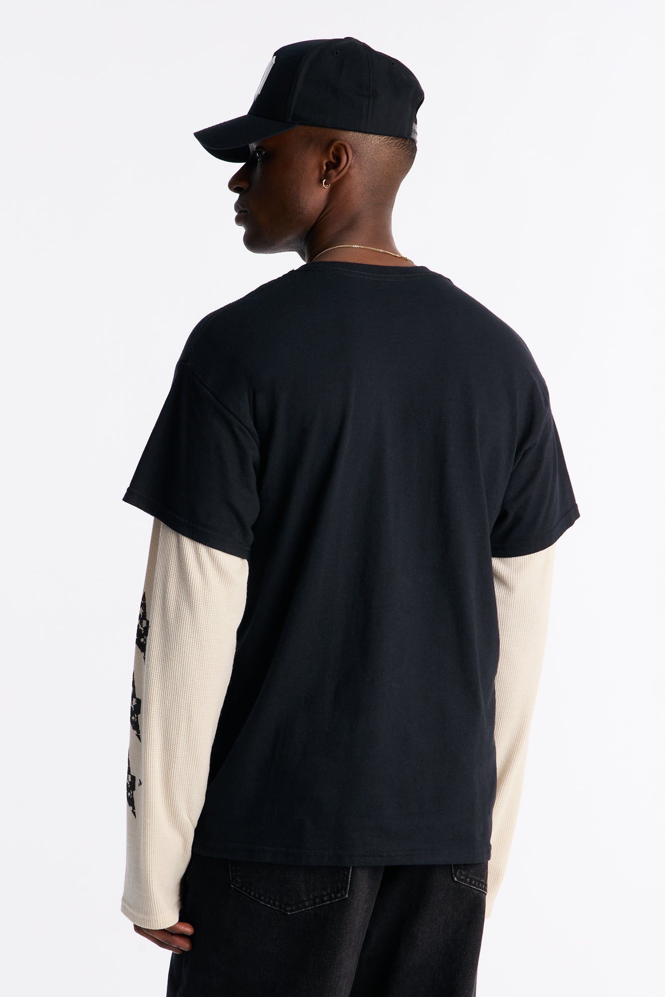 Lovesick 2fer Long Sleeve Tee - Black