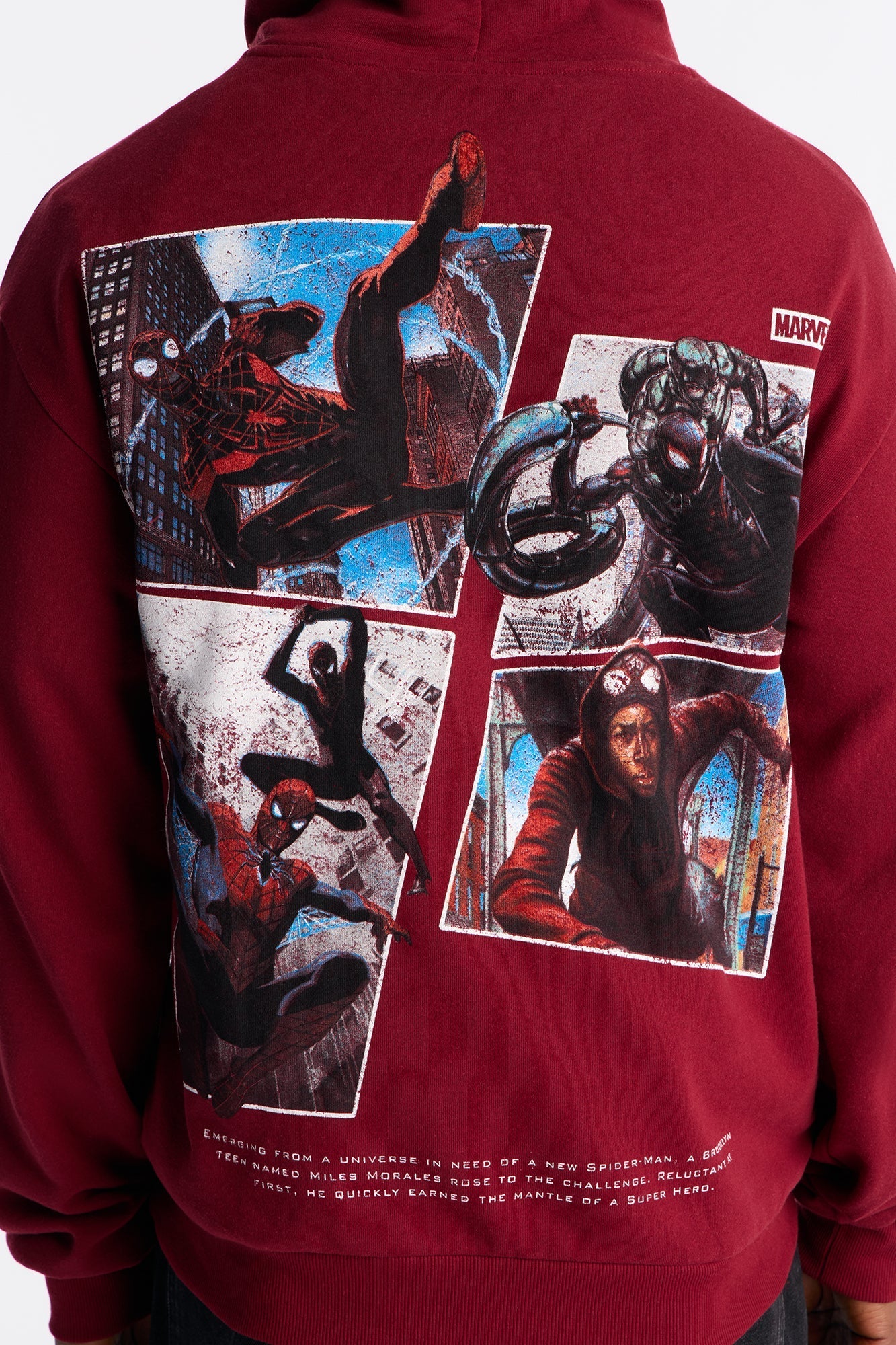 Marvel Spiderman Be Greater Hoodie - Burgundy
