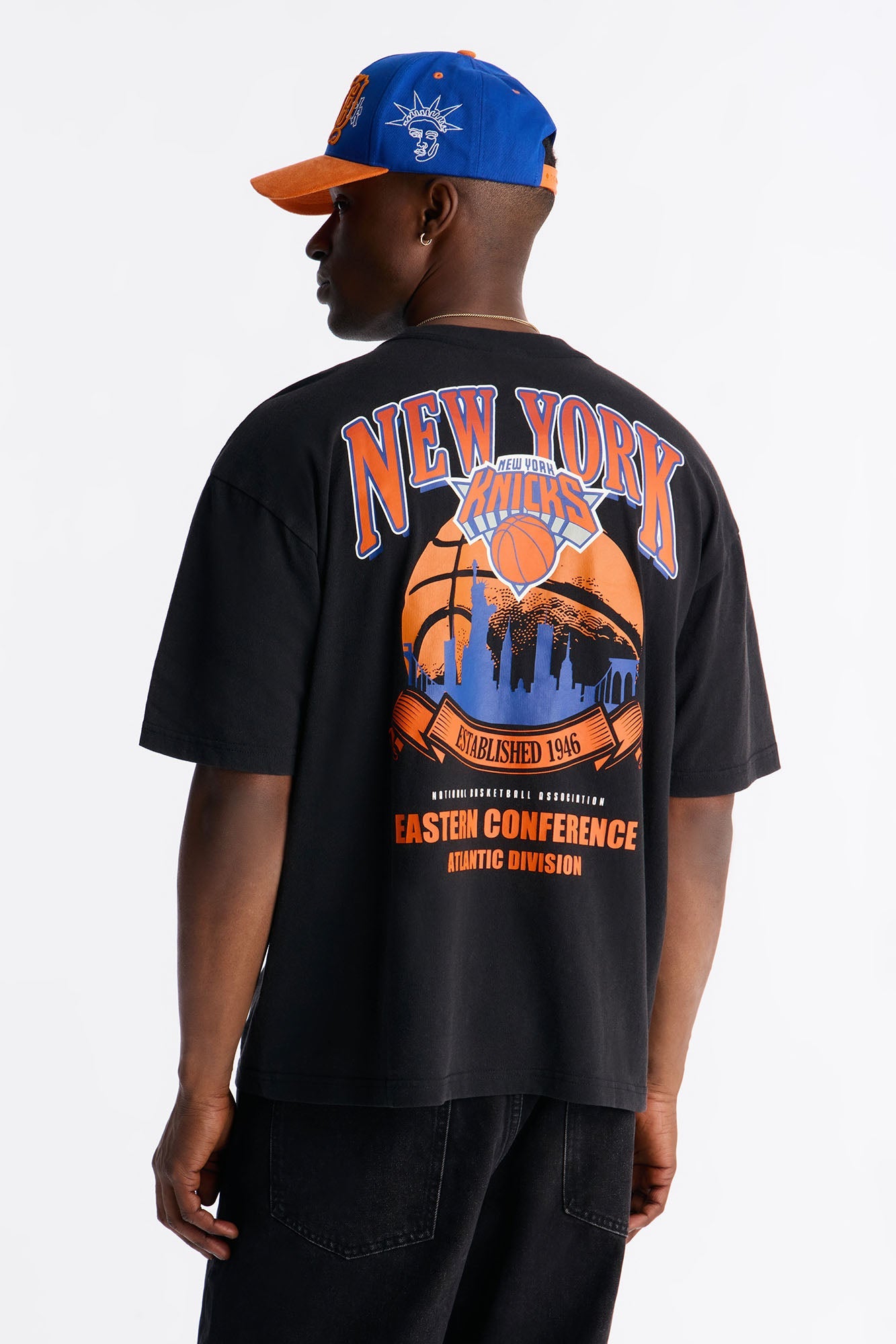 Knicks For The City Short Sleeve Tee - Black Wash